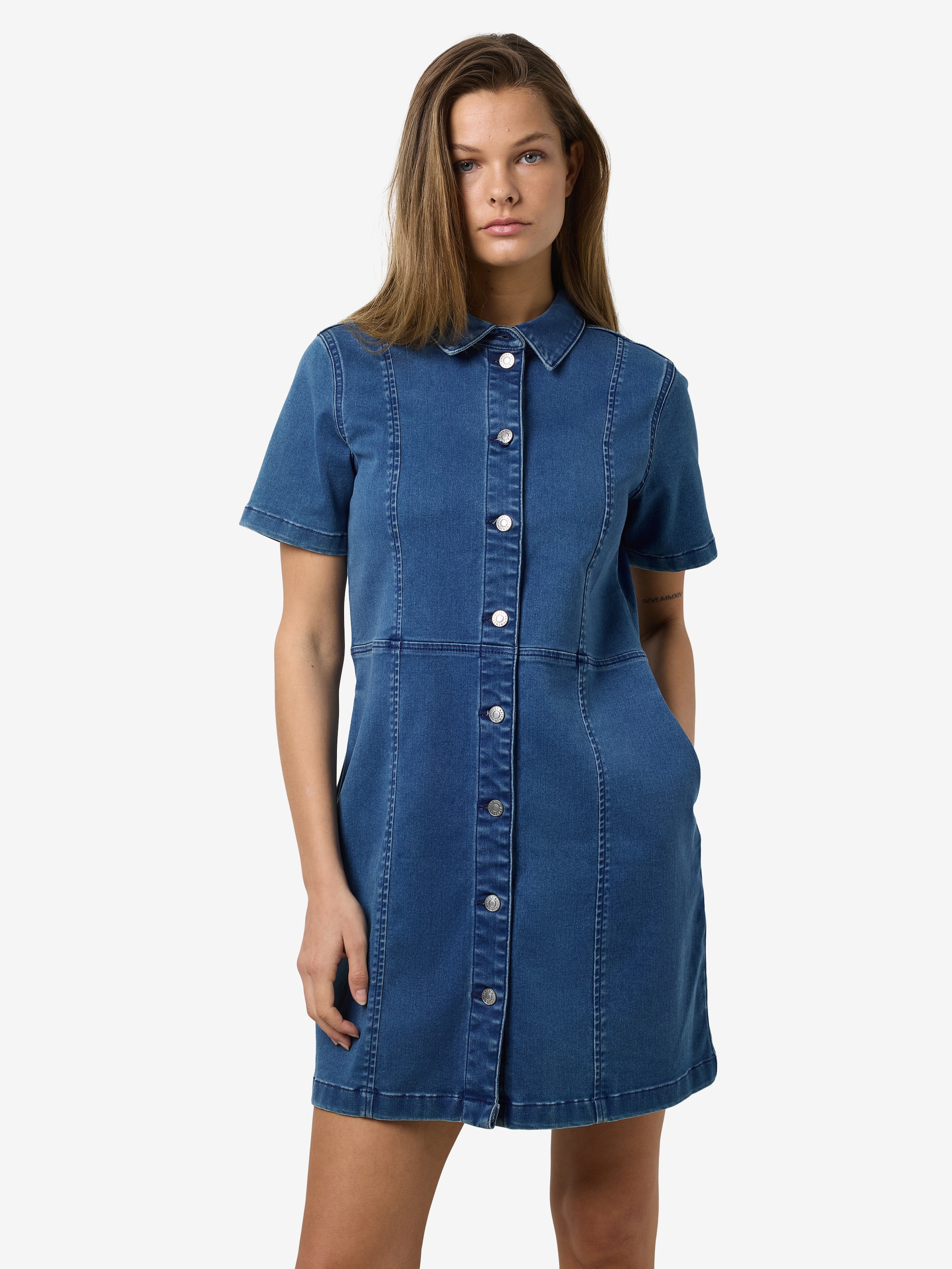 Noisy may Jeanskleid »NMNISA S/S SLIM DENIM DRESS VI534MB NOOS«