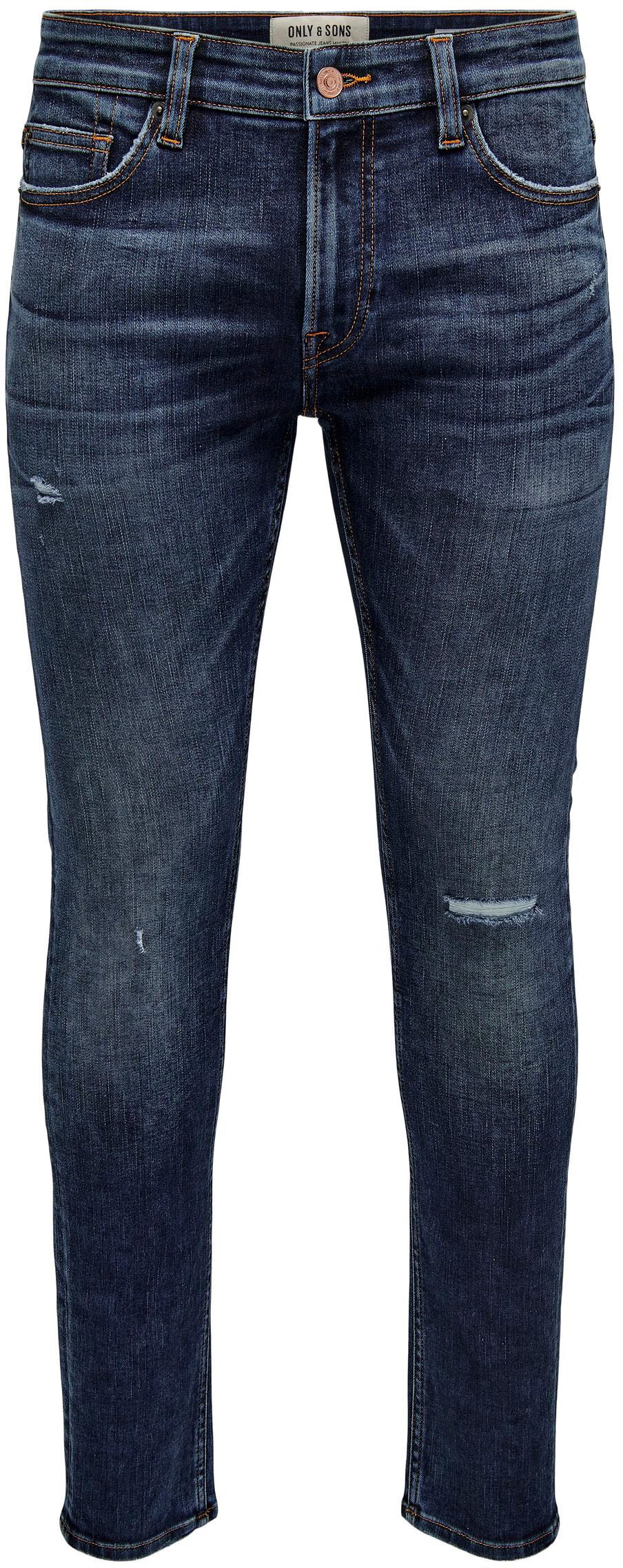 ONLY & SONS Slim-fit-Jeans »OS ONSLOOM SLIM BLUE GREY 40«, mit Destroyed Effekt
