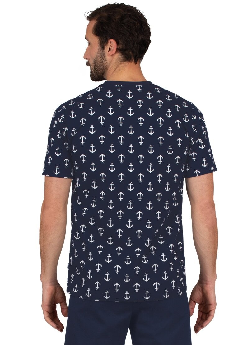 Trigema T-Shirt modischem Anker-Motiv« T-Shirt | mit »TRIGEMA online Jelmoli-Versand kaufen