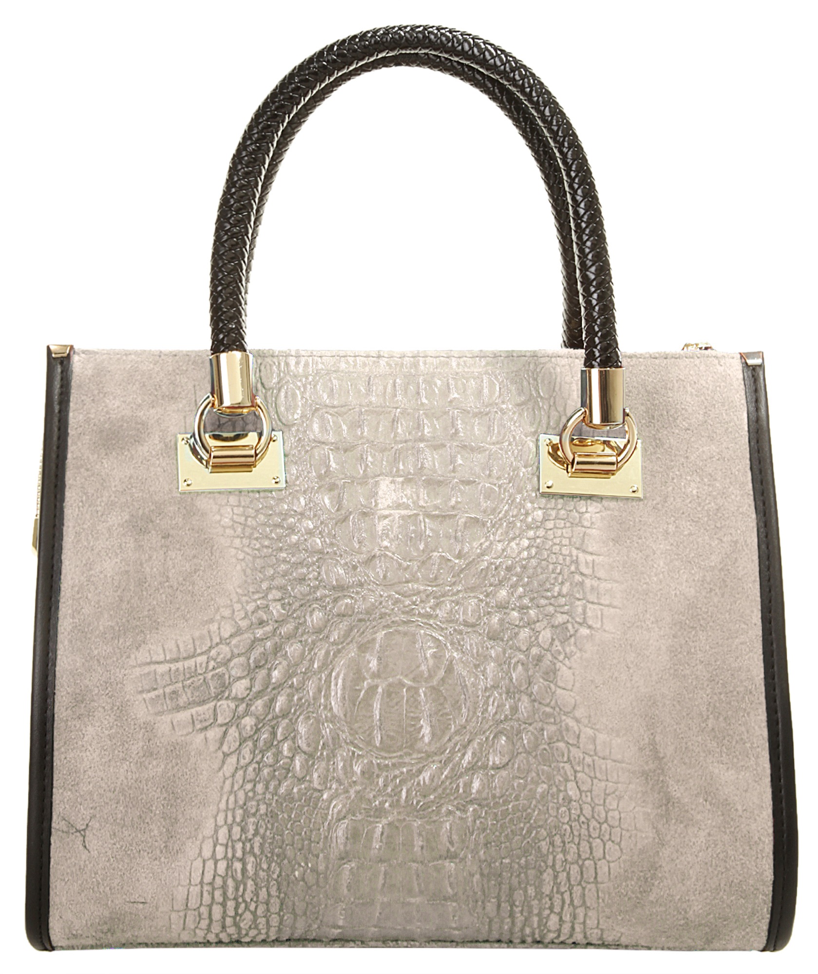 Cluty Henkeltasche, echt Leder, Made in Italy kaufen