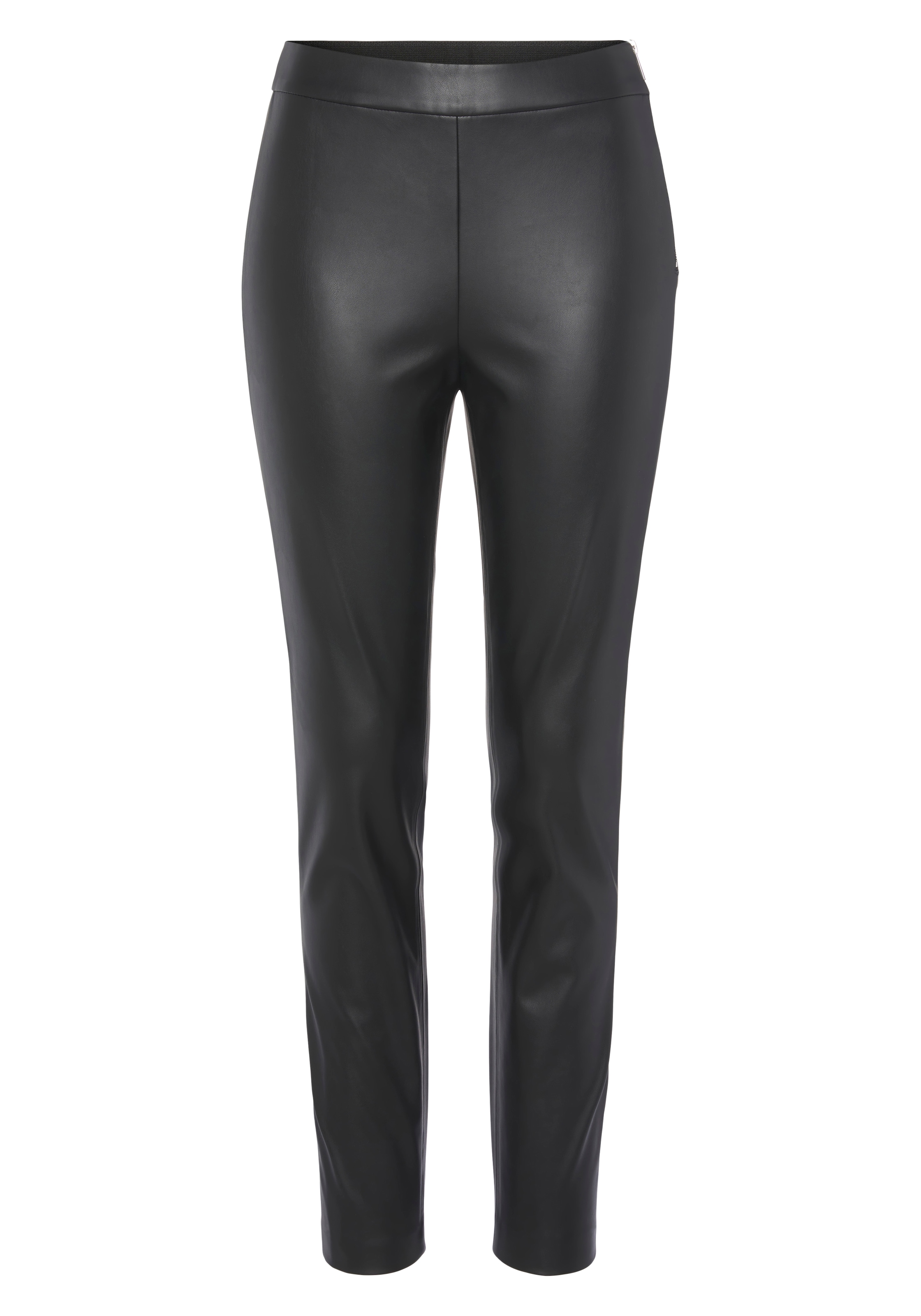 BOSS ORANGE Leggings »C_Taslimah Premium Damenmode«, mit seitlichem Reissverschluss