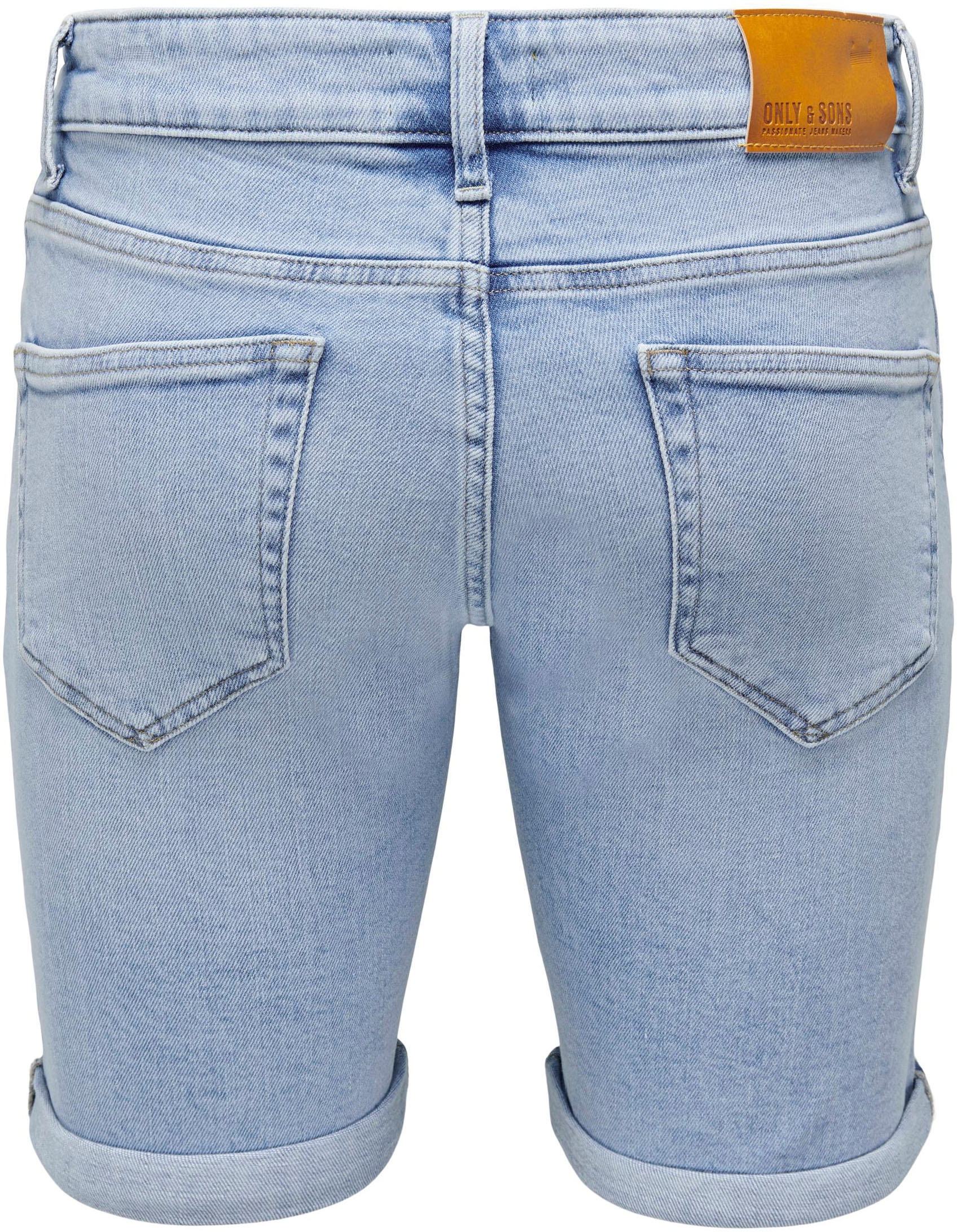 ONLY & SONS Jeansshorts »ONSPLY LIGHT BLUE 5189 SHORTS DNM NOOS«