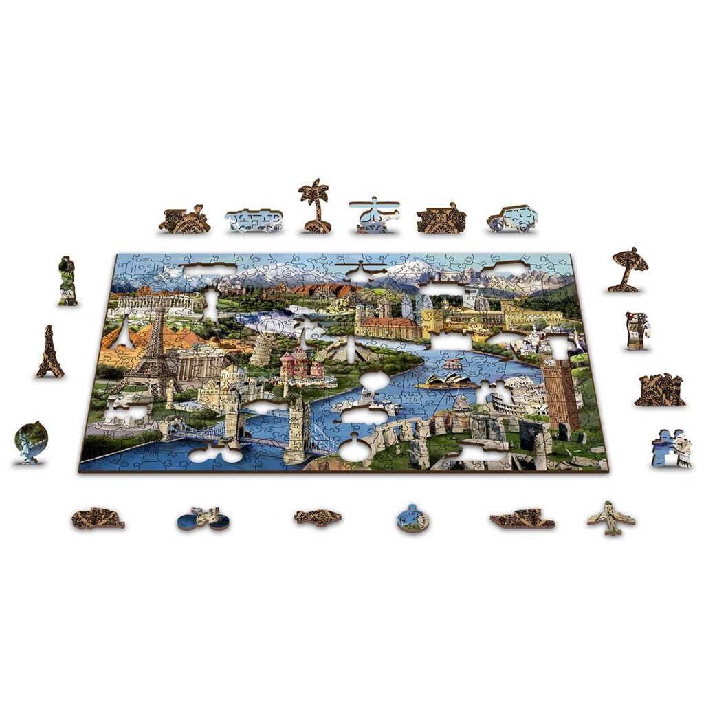 Wooden City Puzzle »World Land«