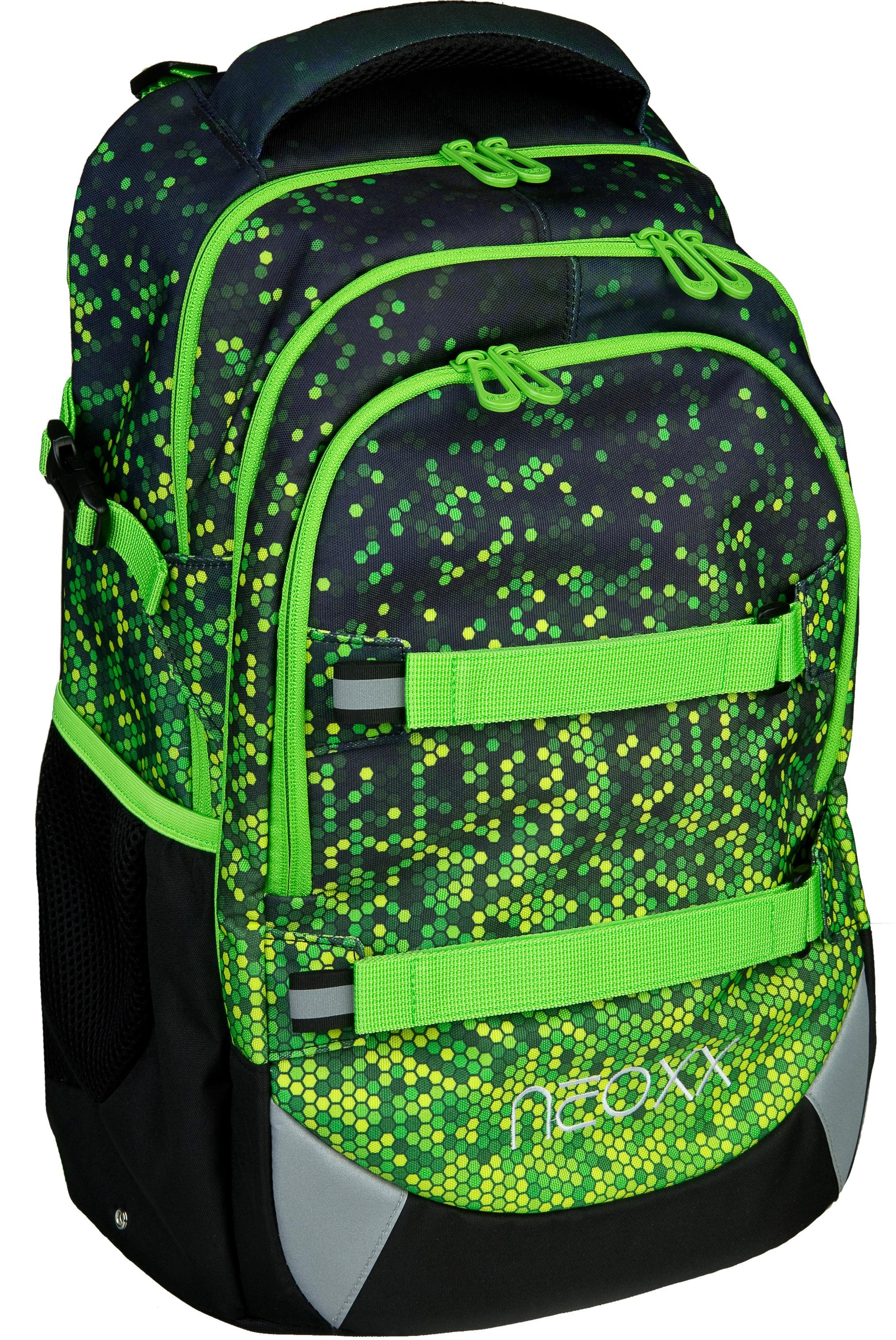 ✵ neoxx | Schulrucksack PET-Flaschen my Jelmoli-Versand online Pixel aus in Details, mind«, reflektierende »Active, ordern recycelten