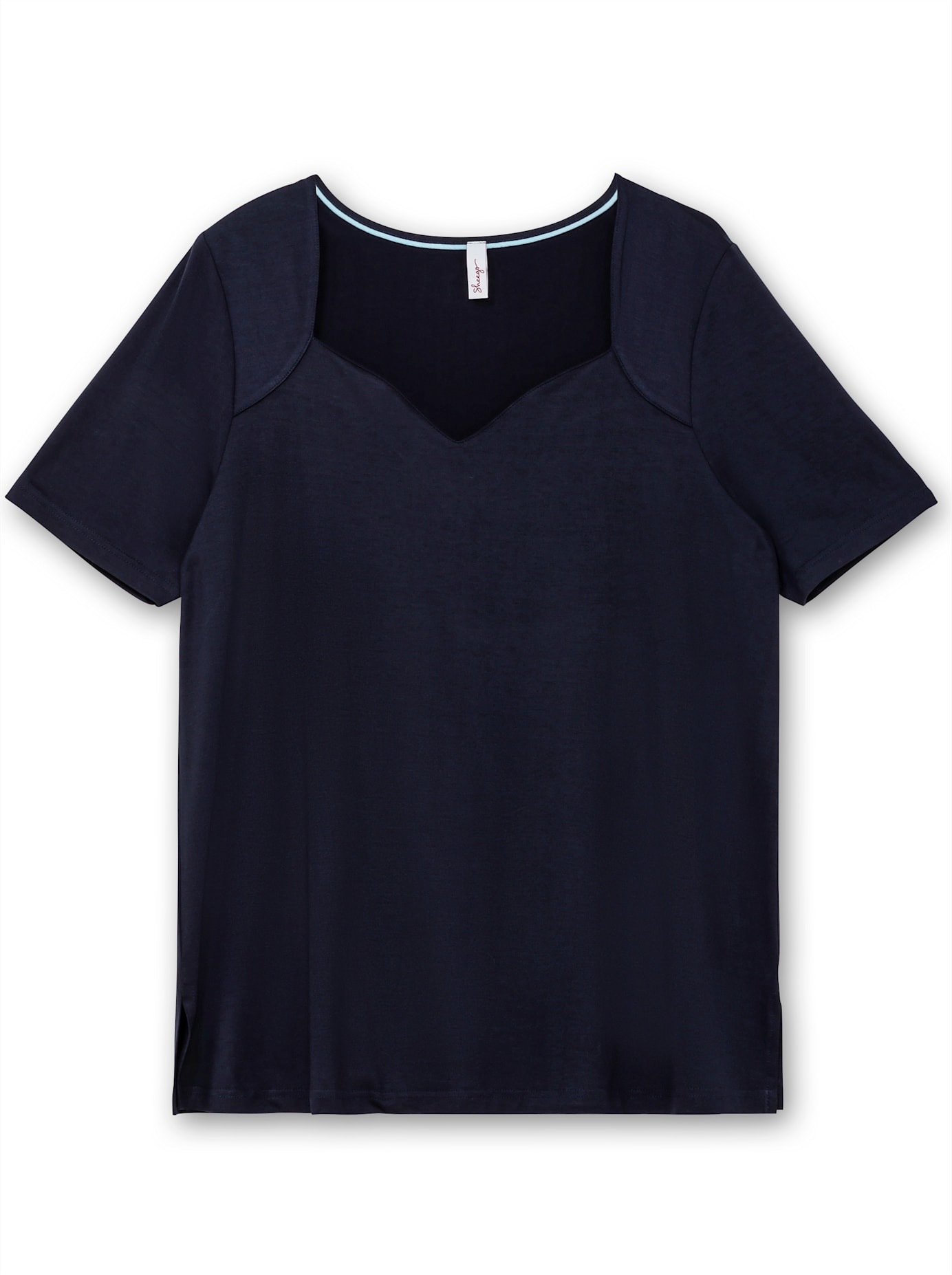 Sheego Kurzarmshirt »T-Shirt«, (1 tlg.)