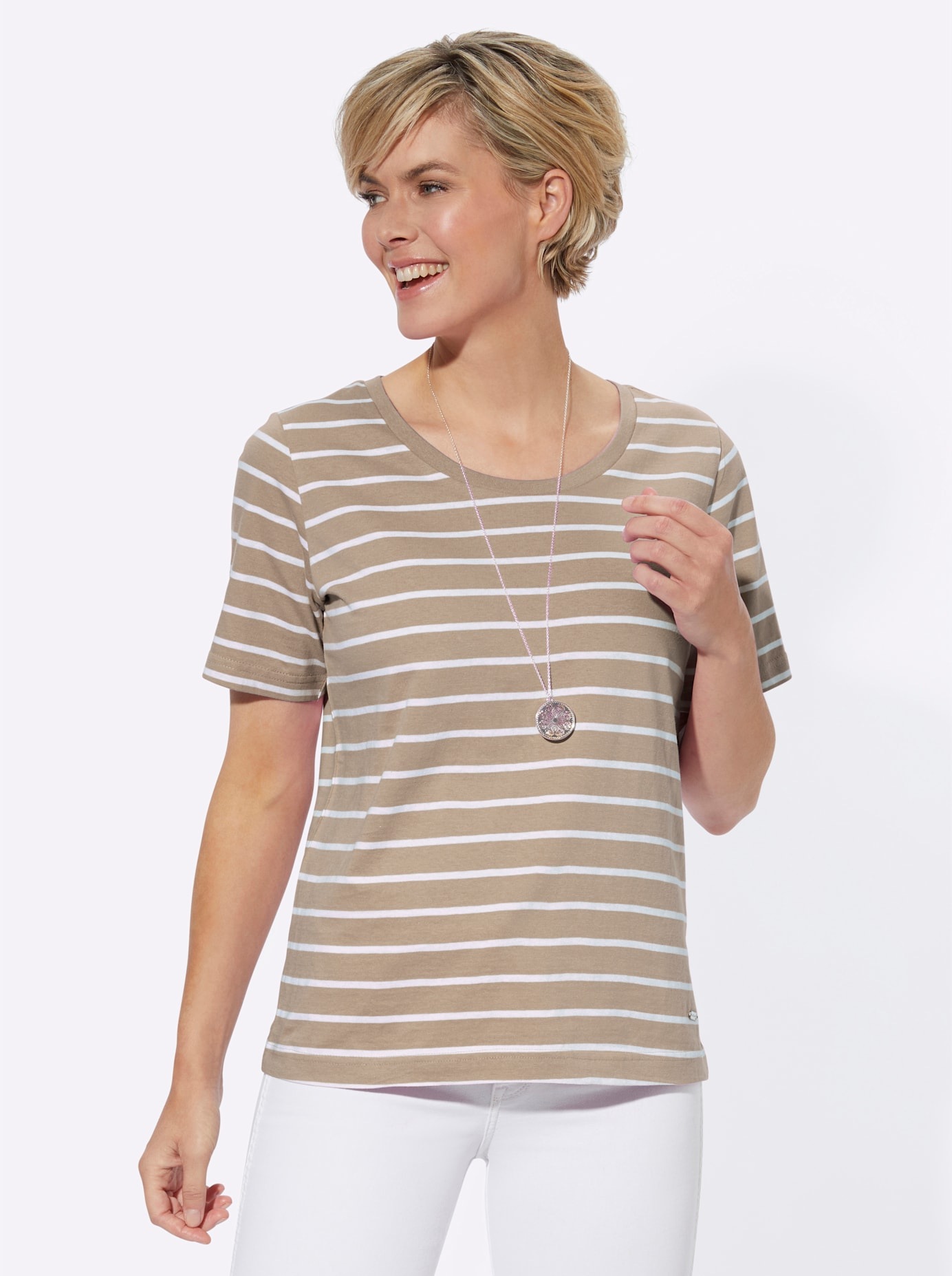 Casual Looks Kurzarmshirt »Ringelshirt« 1 Stk.