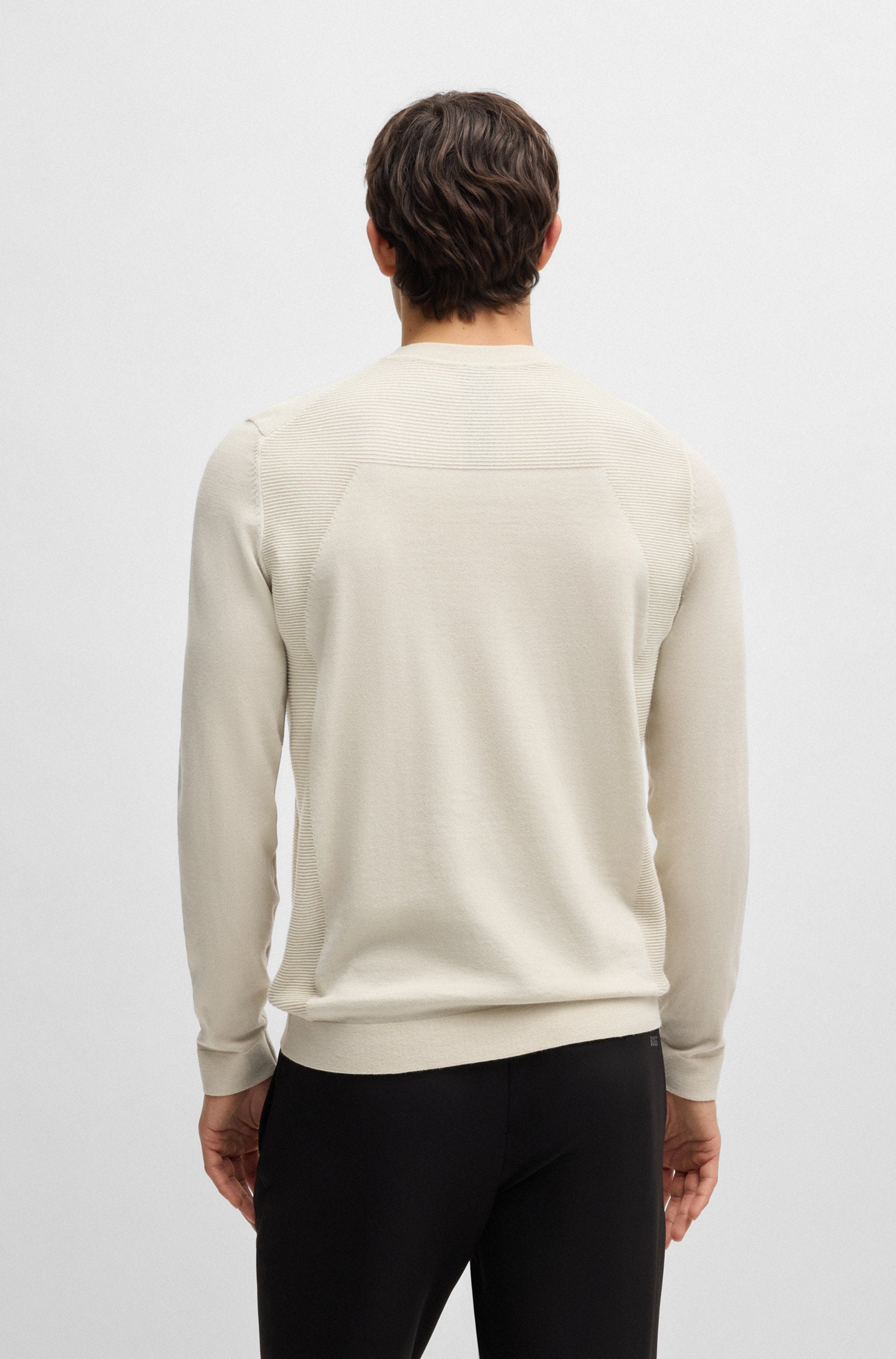 BOSS GREEN Strickpullover »Momentum Lite C«, mit Marken-Logo