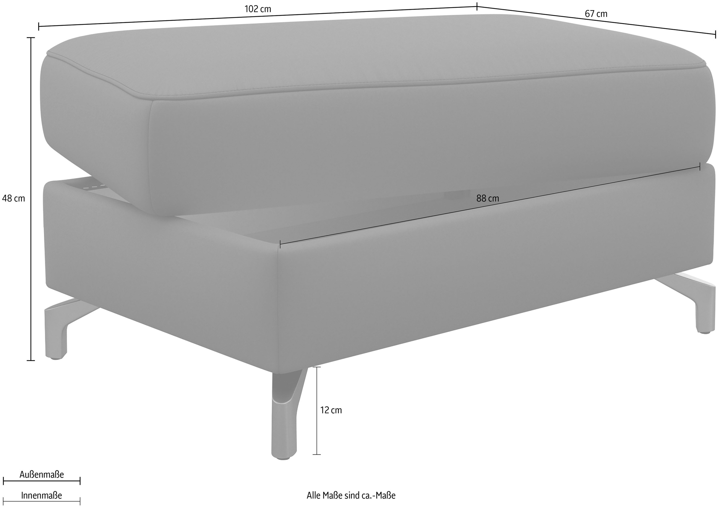 sit&more Stauraumhocker »Scarlett«, mit Stauraum