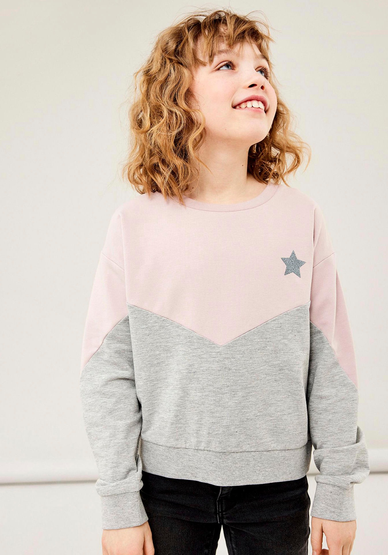 Name It Sweatshirt »NKFVIBBA LS SHORT BOXY SWEAT UNB« kaufen