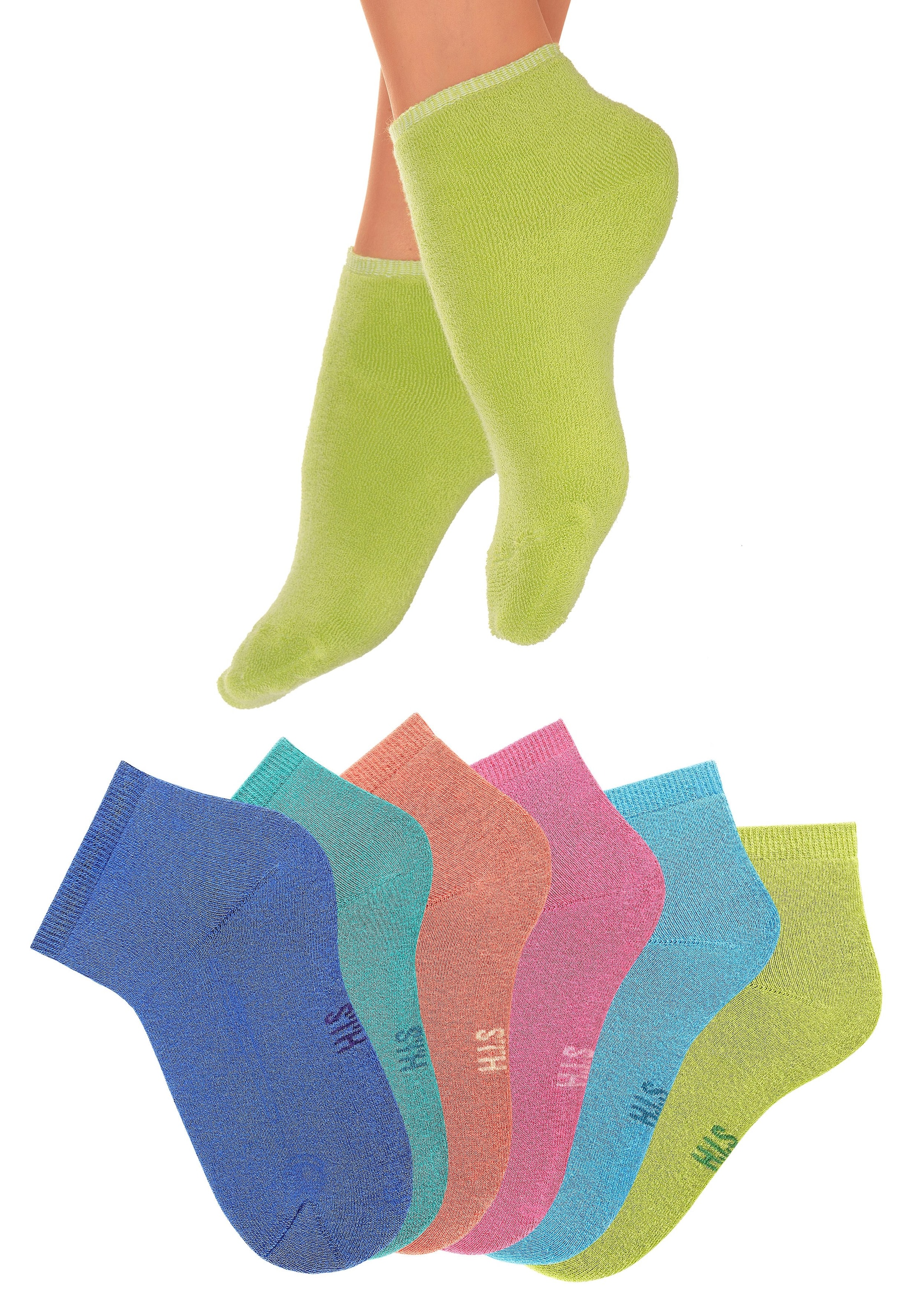 H.I.S Kurzsocken, (Set, 6 Innenfrottee kuscheligem online bei kaufen Schweiz mit Jelmoli-Versand Paar)