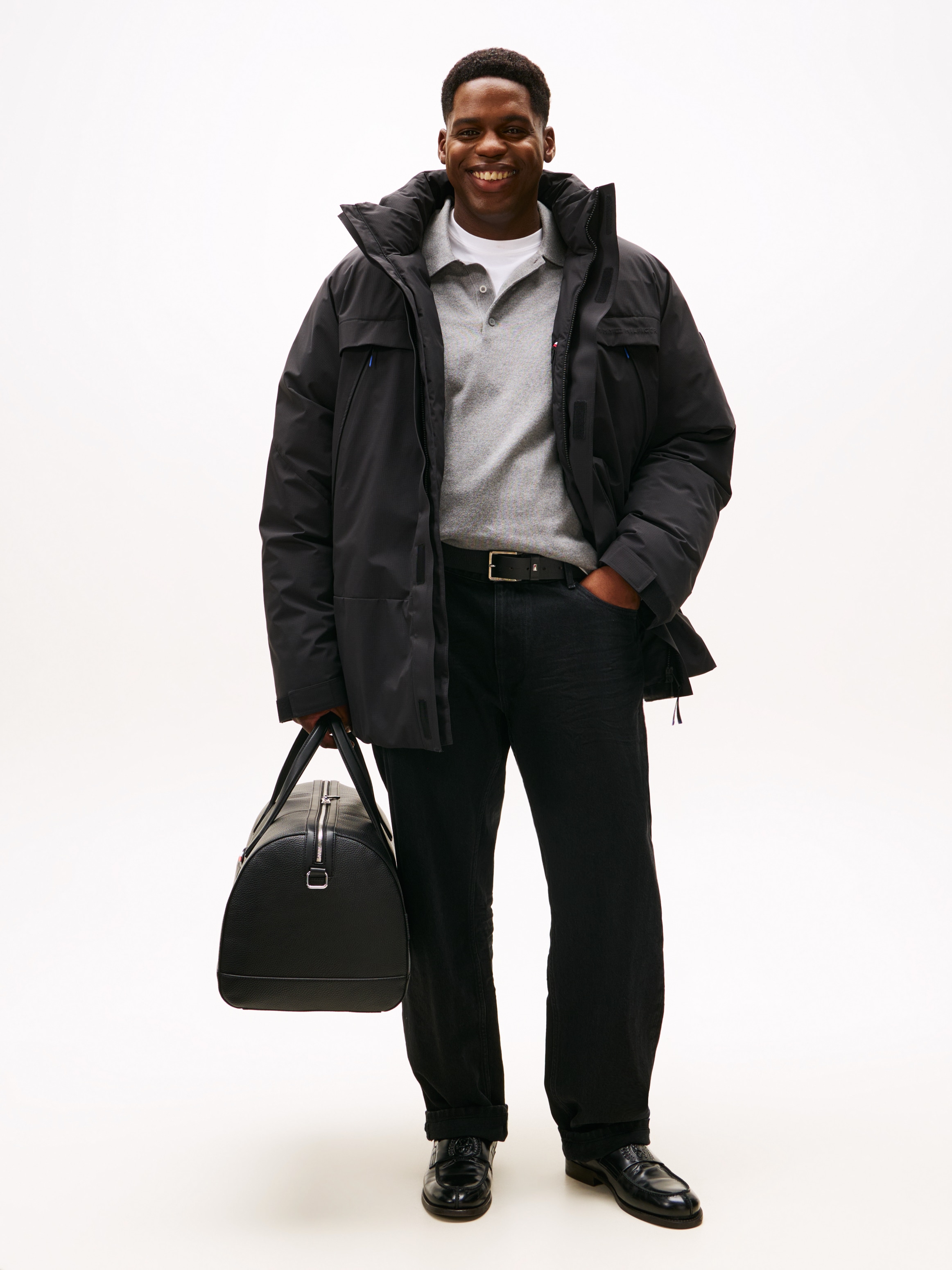 Tommy Hilfiger Big & Tall Funktionsjacke »PADDED JACKET«, ohne Kapuze, Winterjacke, Outdoorjacke, Steppmantel; Grosse Grössen