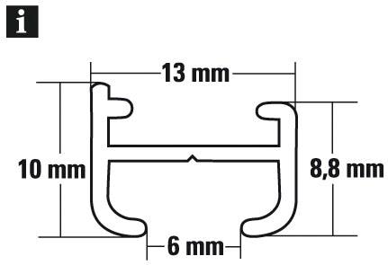 GARDINIA Gardinenschiene »Aluminiumschiene«, 1 läufig-läufig, kürzbar, 1-läufig