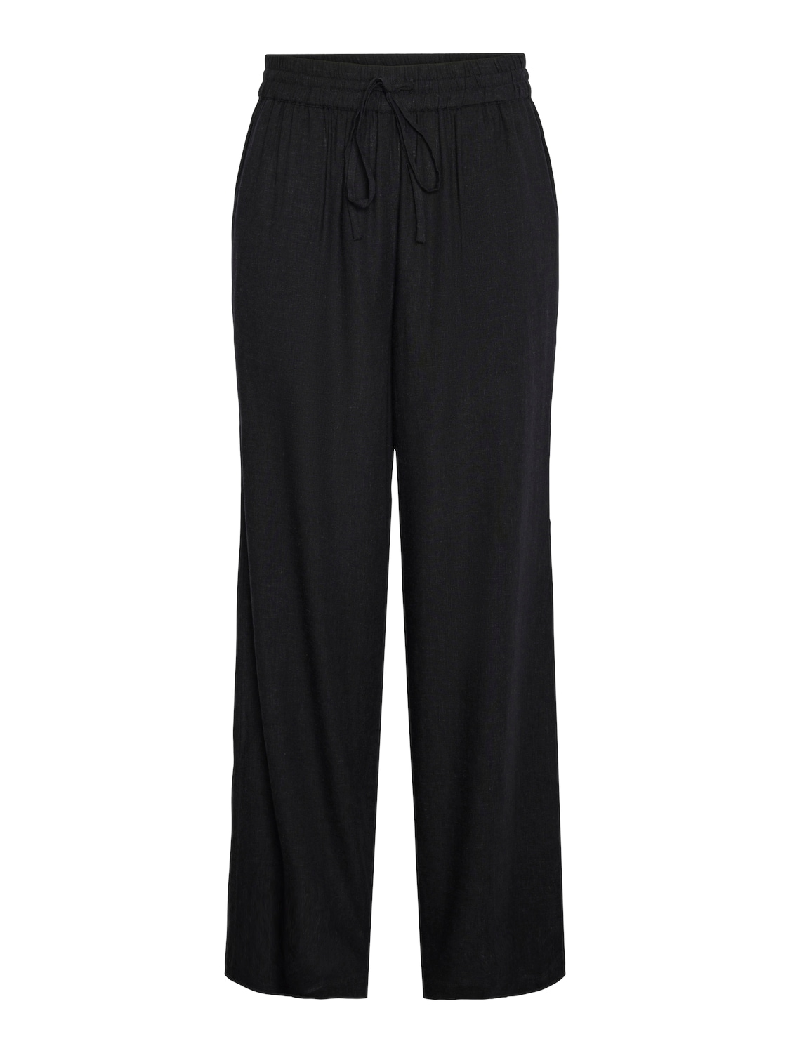 pieces Schlupfhose »PCPIA HW WIDE PANTS WVN NOOS«, mit Leinen