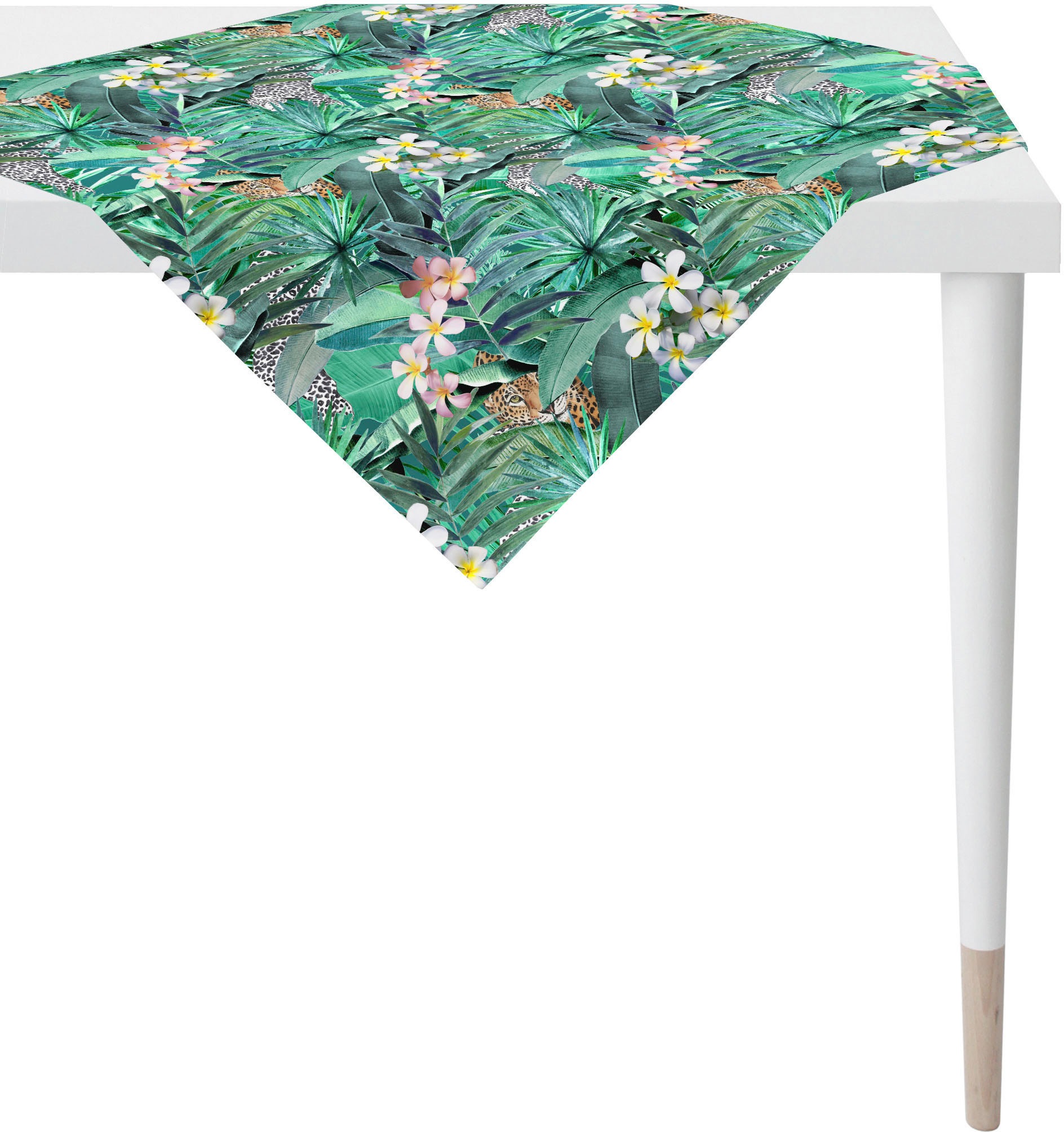 APELT Mitteldecke "6852 SUMMERTIME, Sommerdeko, Sommer" mit tropischem Motiv, Digitaldruck