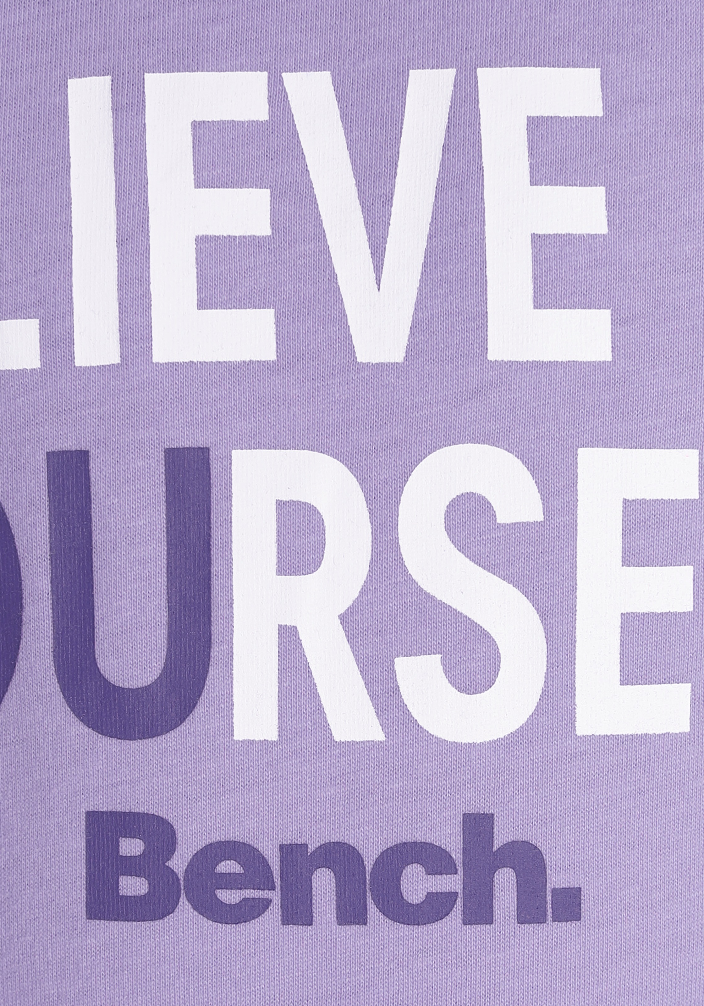 ✵ Bench. »BELIEVE YOURSELF«, Jelmoli-Versand Gummizug T-Shirt Saum online | IN am ordern mit