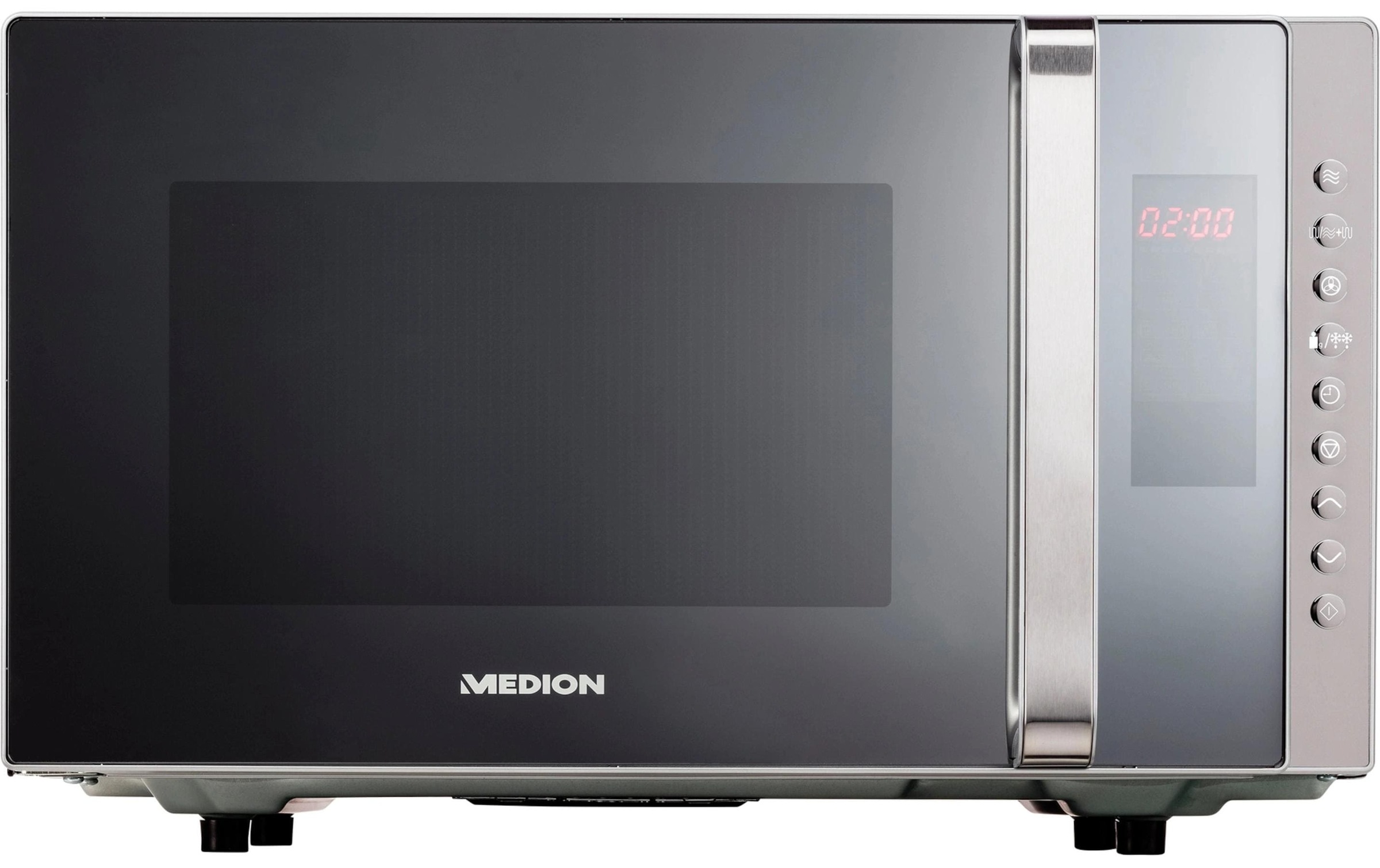 Medion, Mikrowelle »mit Grill MD 17495 Grau« Grill Heissluft Mikrowelle 800 W, grau, Einheitsgröße, Mikrowelle