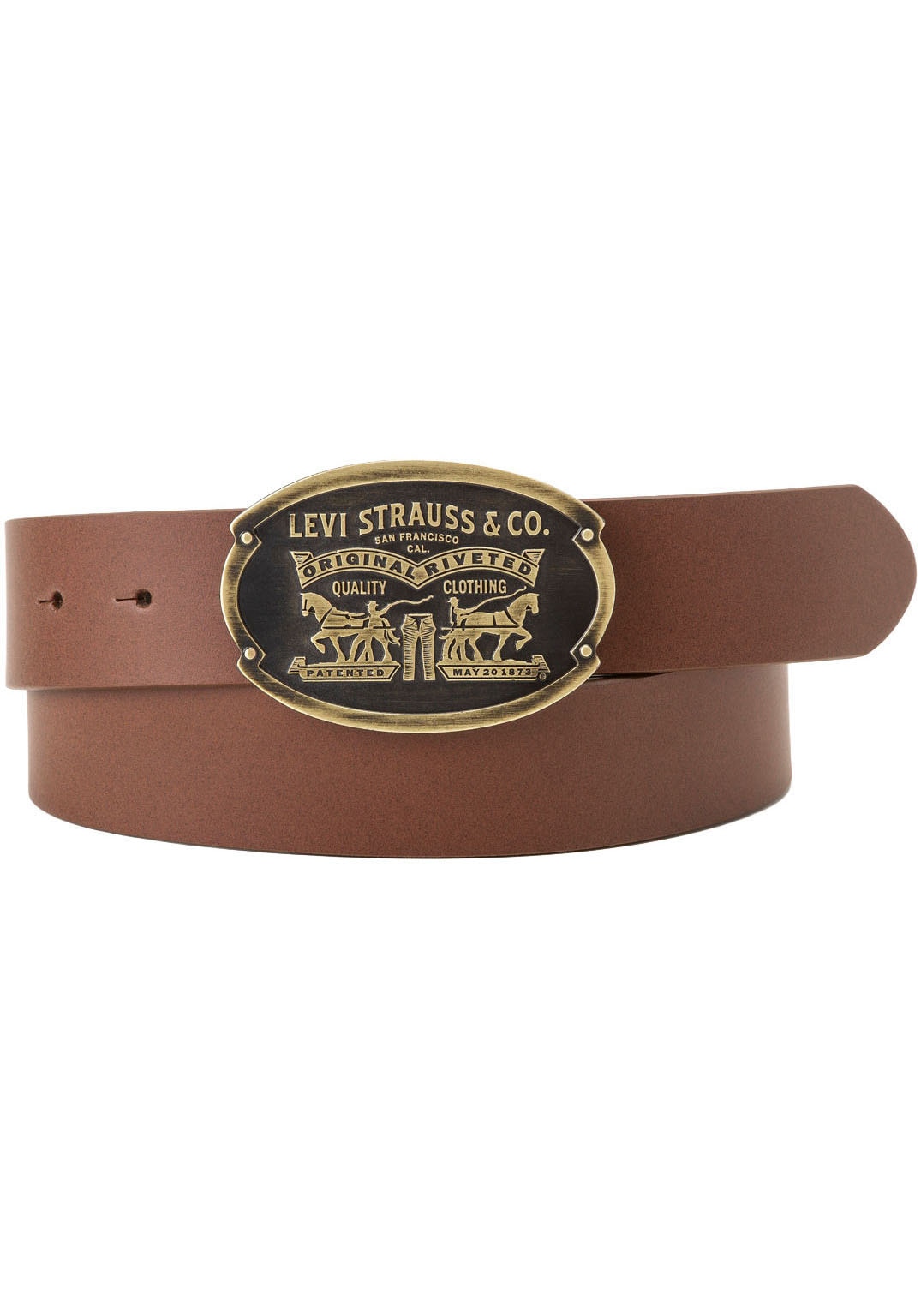 Levi's® Ledergürtel »Billy Plaque Belt« mit markanter Koppelschliesse