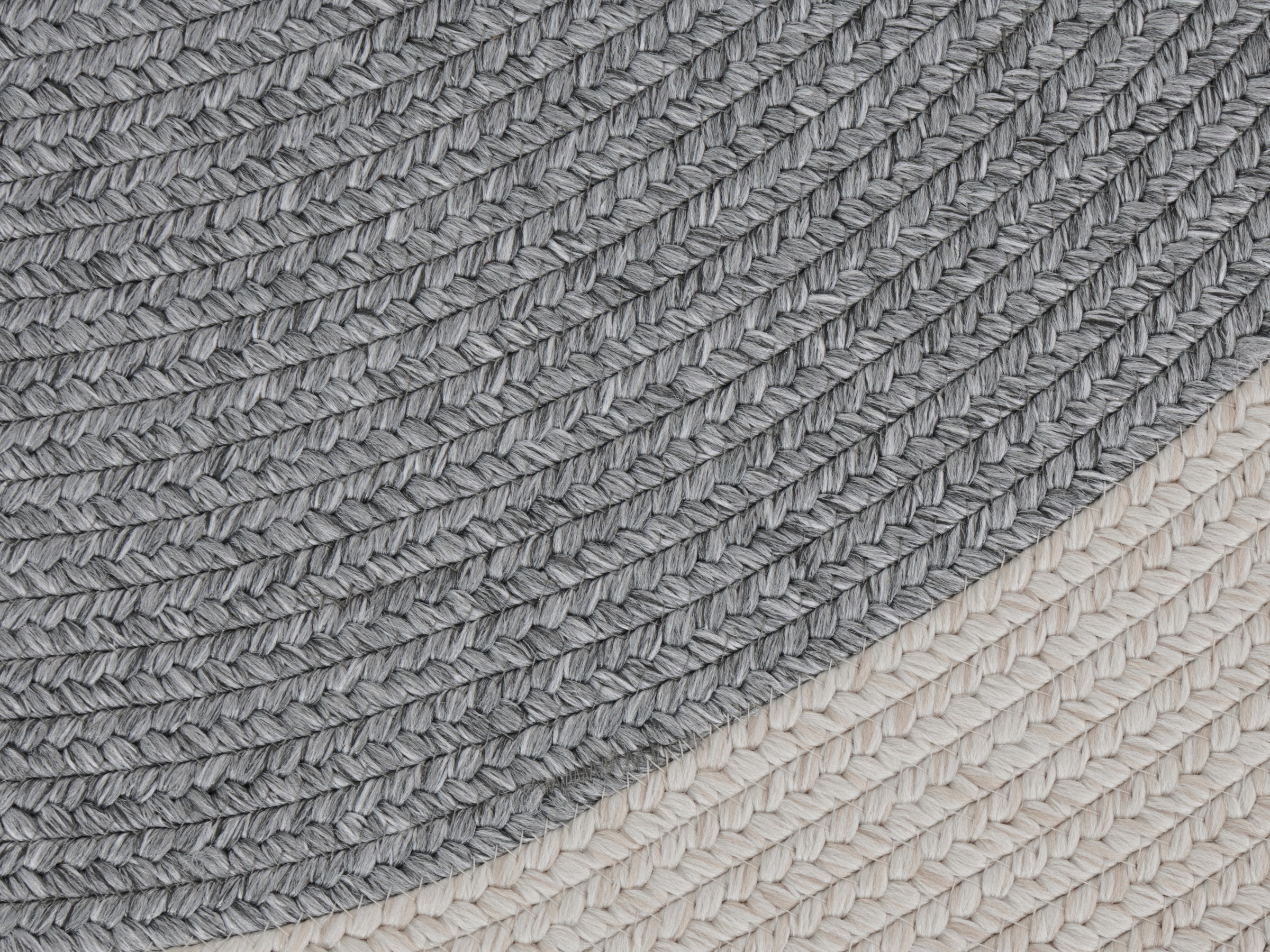 NORTHRUGS Teppich »Trenzado«, rund, 10 mm Höhe, In- & Outdoor, Handmade-Look, Gewebt, Wetterfest, Balkon, Wohnzimmer