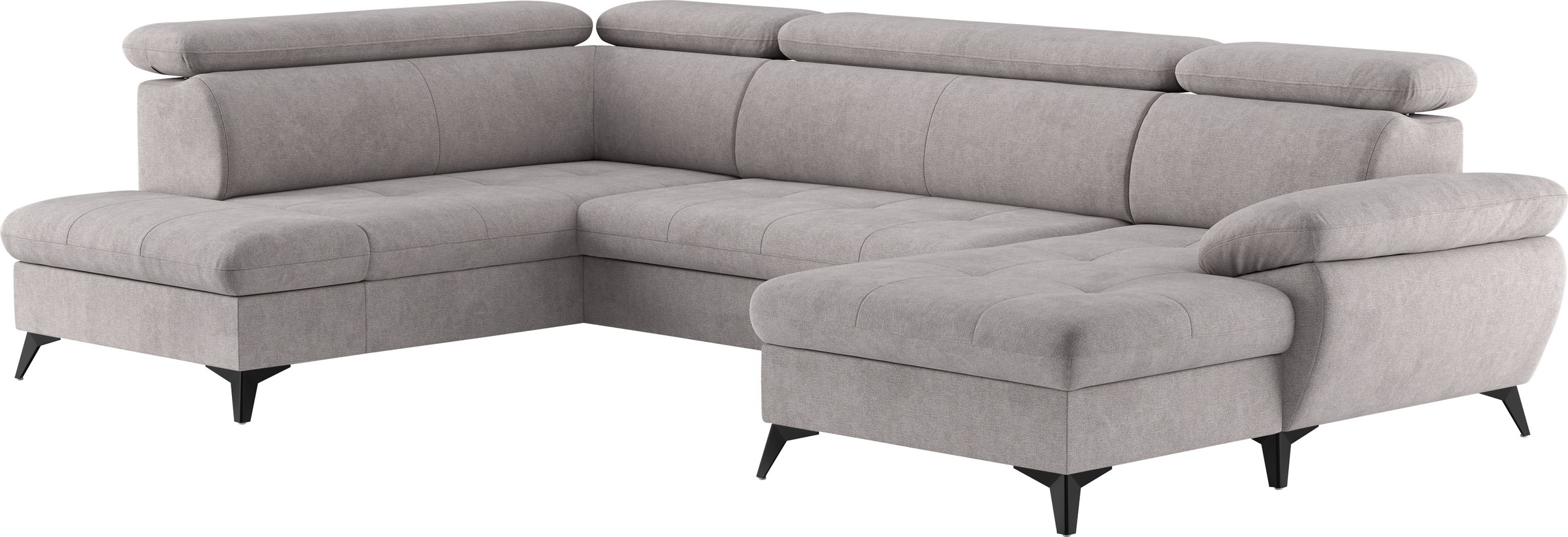 COTTA Wohnlandschaft »Hudson U-Form«, mit Kopfteilverstellung, wahlweise mit Bettfunktion & Bettkasten
