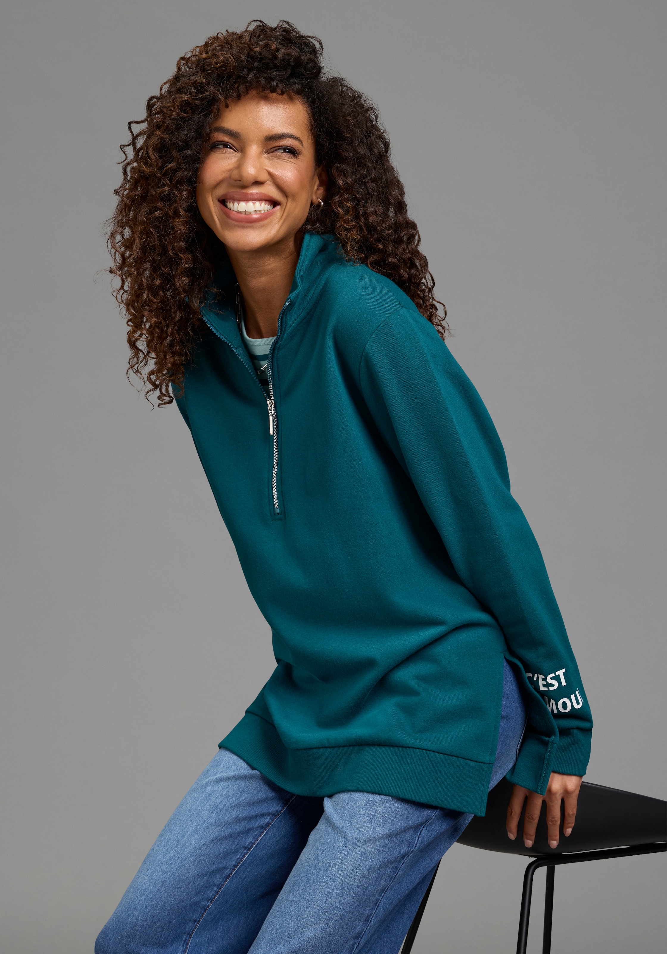 Laura Scott Longsweatshirt, in grossen Grössen verfügbar
