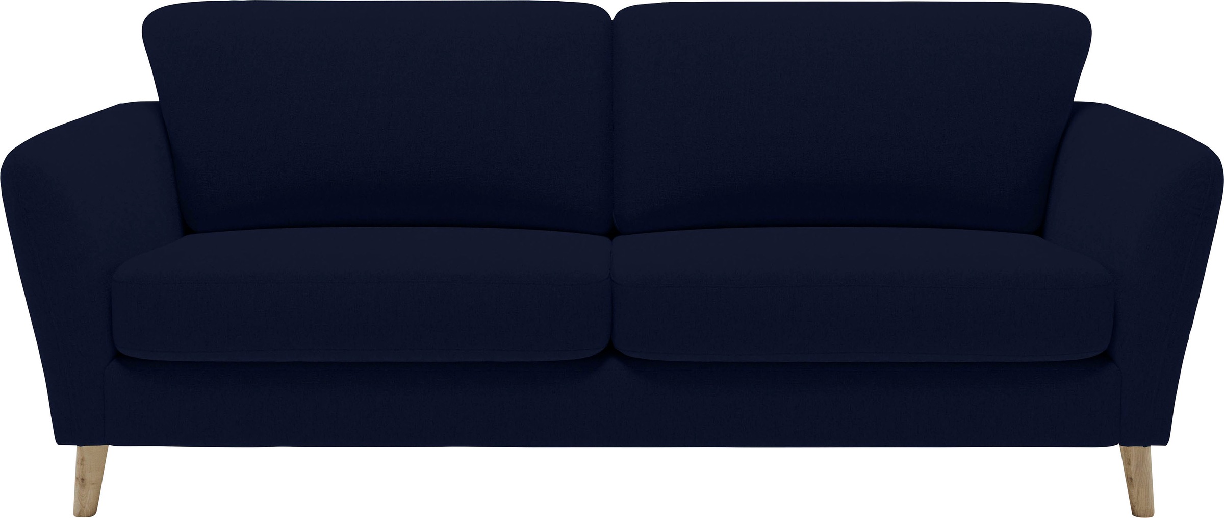 Home affaire 3-Sitzer »MARSEILLE 3er Sofa 206 cm, Cord, Flachgewebe, Struktur, Webstoff«, Massivholzbeine Eiche, Landhausstil, Wellenunterfederung