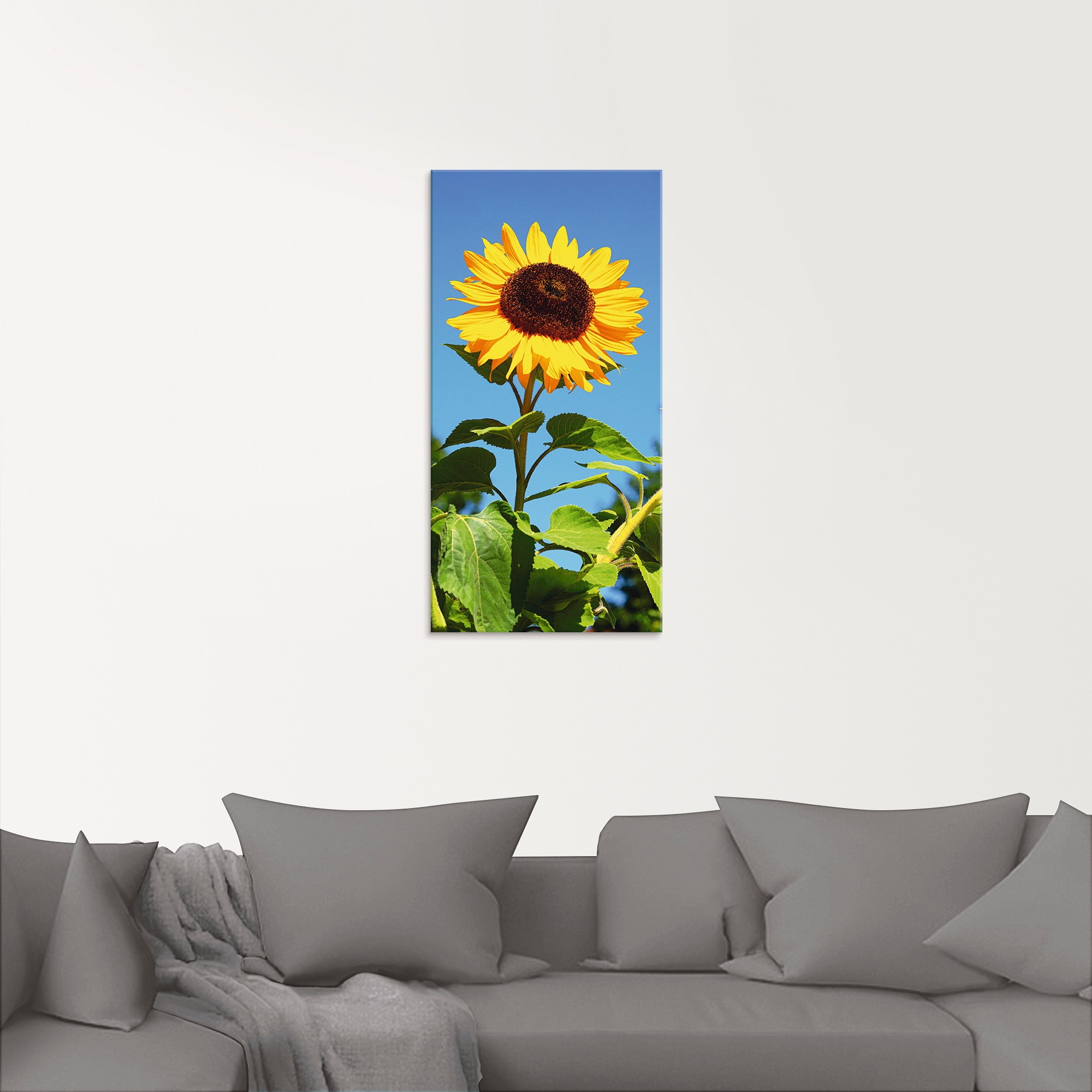 Artland Glasbild »Grosse Sonnenblume«, Blumen, (1 St.), in verschiedenen Grössen