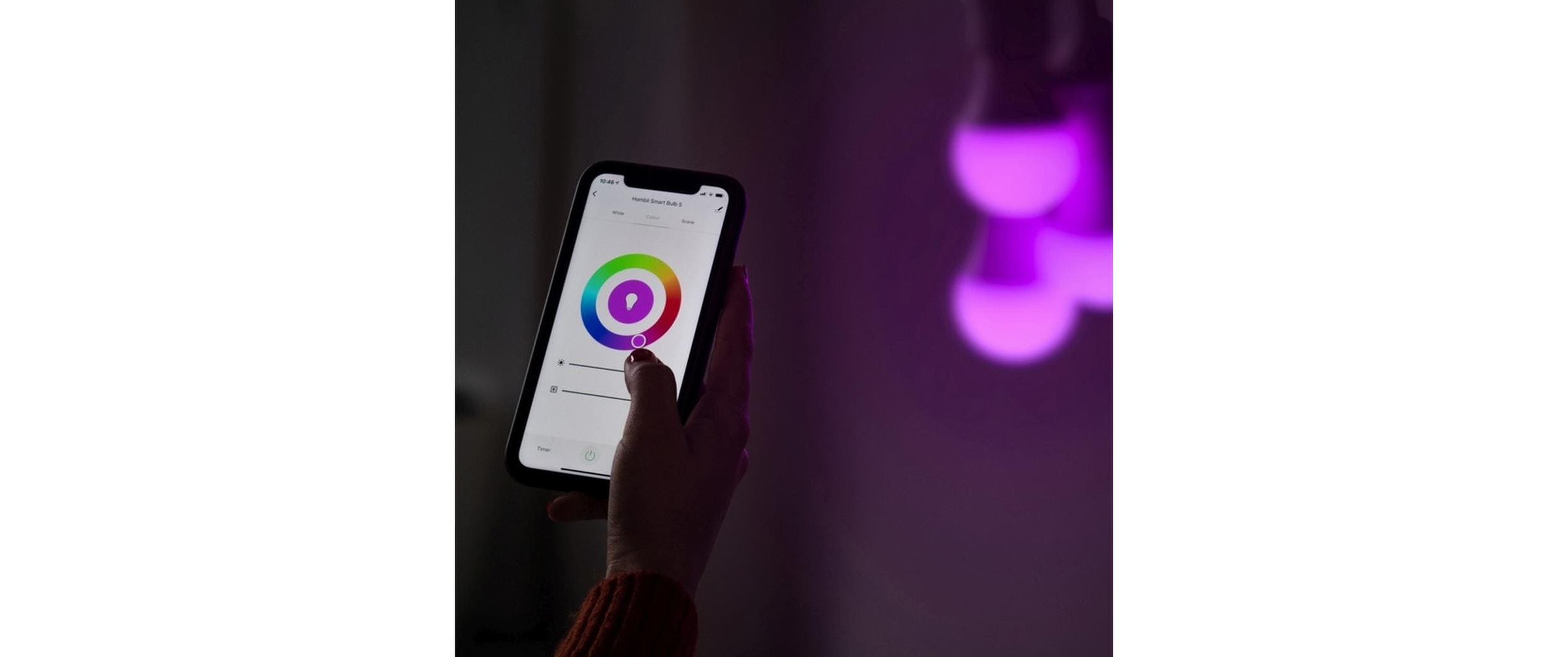 LED-Leuchtmittel »hombli E14 (4.5W) RGB + CCT 1+1 Pack«, E14, Farbwechsler-Warmweiss
