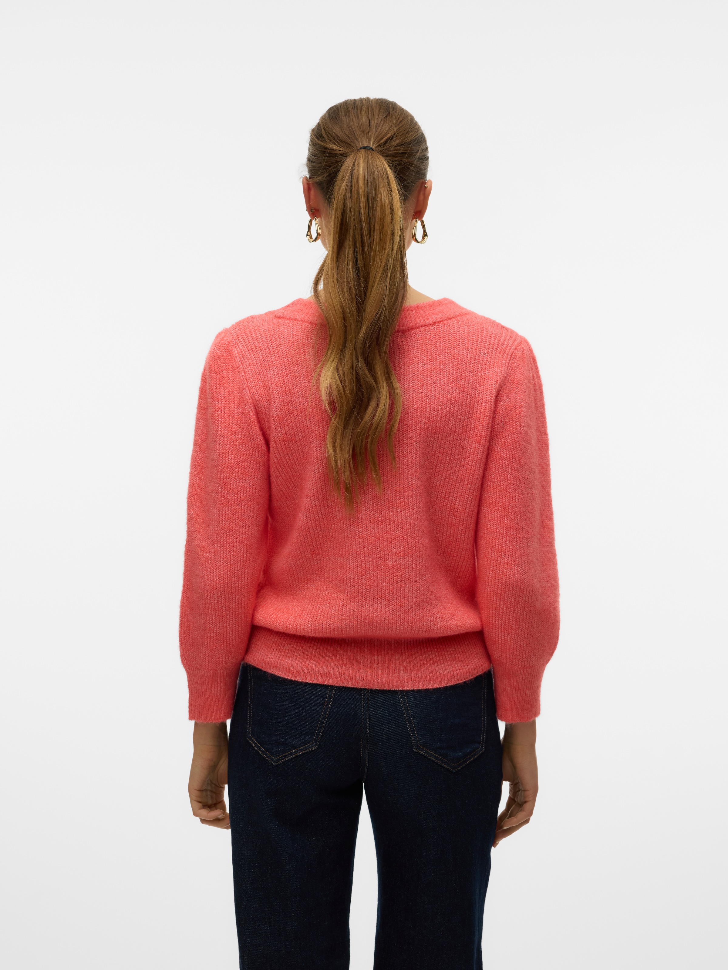 Vero Moda Rundhalspullover »VMVIGGA 3/4 RIB PULLOVER GA BOO REP«