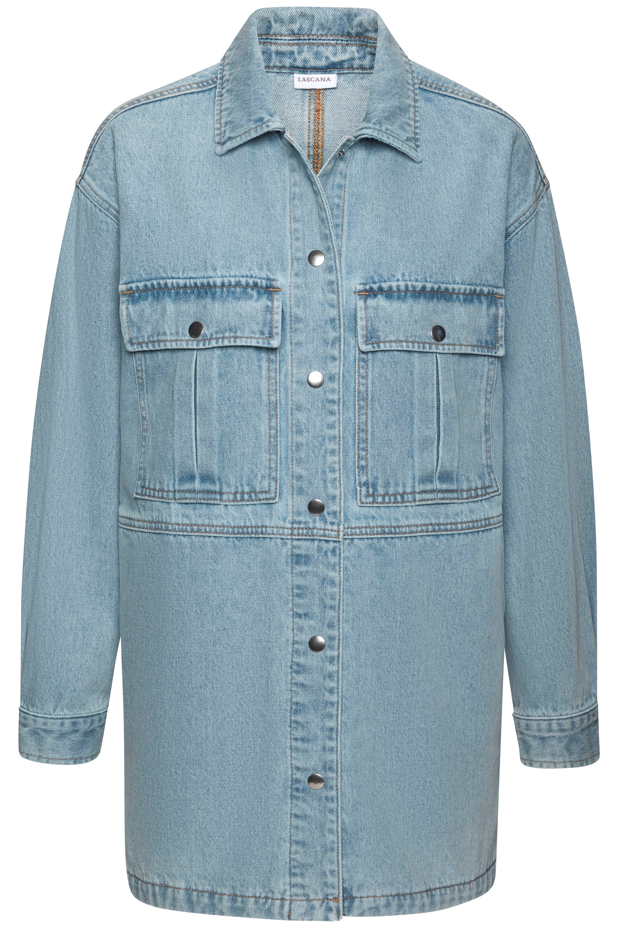 LASCANA Jeansjacke, mit seitlichen Schlitzen