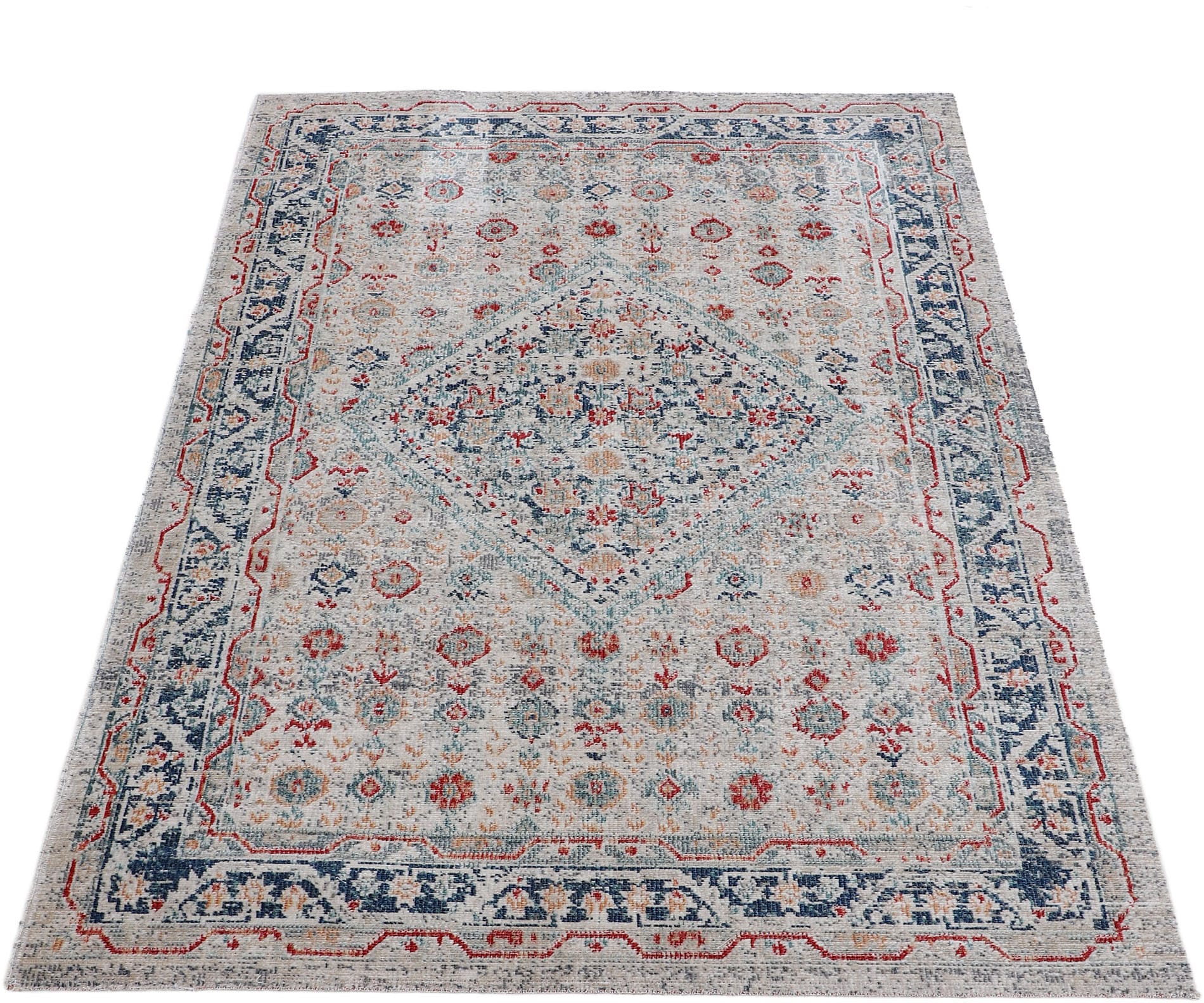 carpetfine Teppich »Noah_3«, rechteckig, 3 mm Höhe, Orient Vintage Look, Wohnzimmer