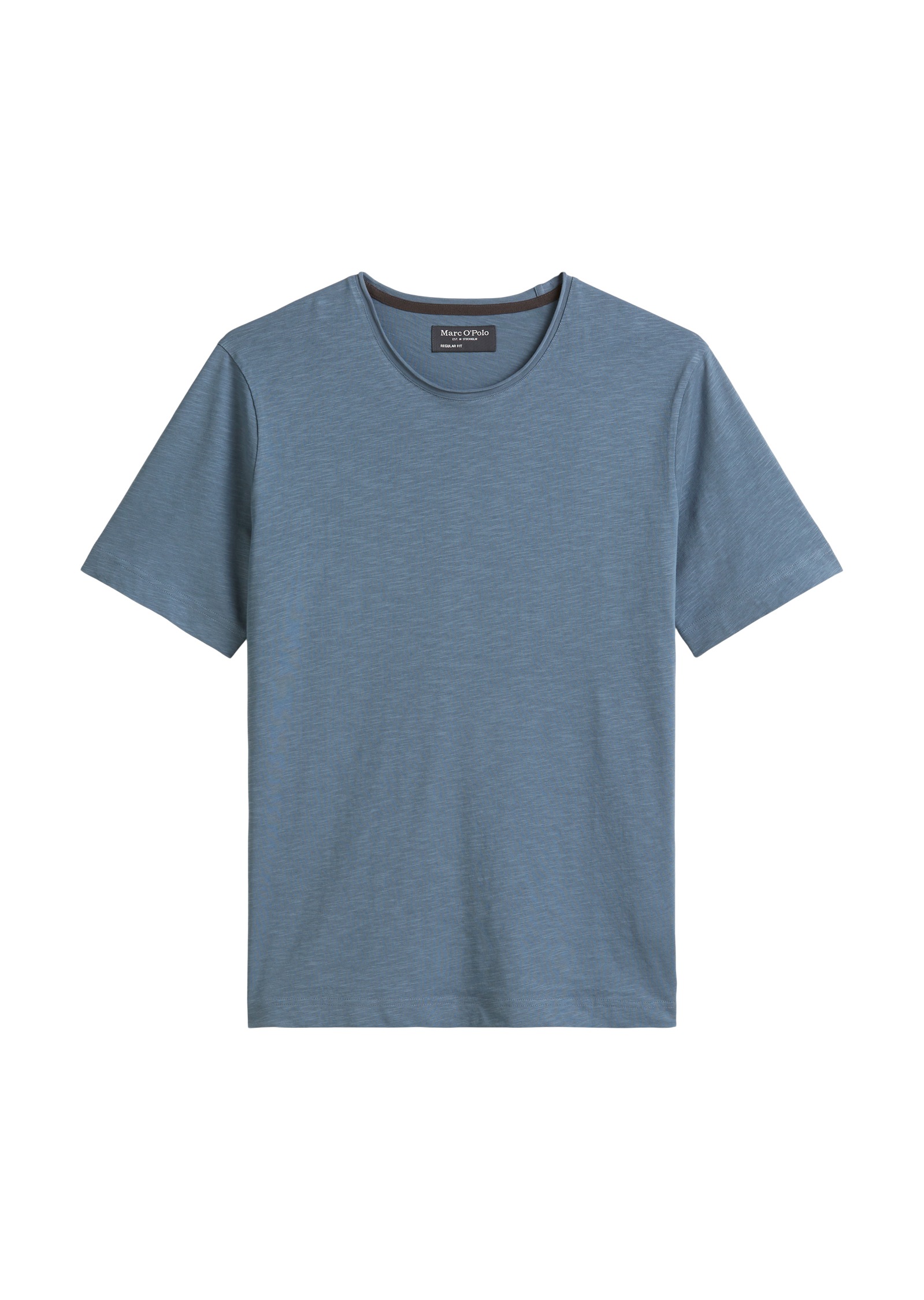 Marc O'Polo T-Shirt, unregelmässiger Slub-Jersey, elastischer Rundhals