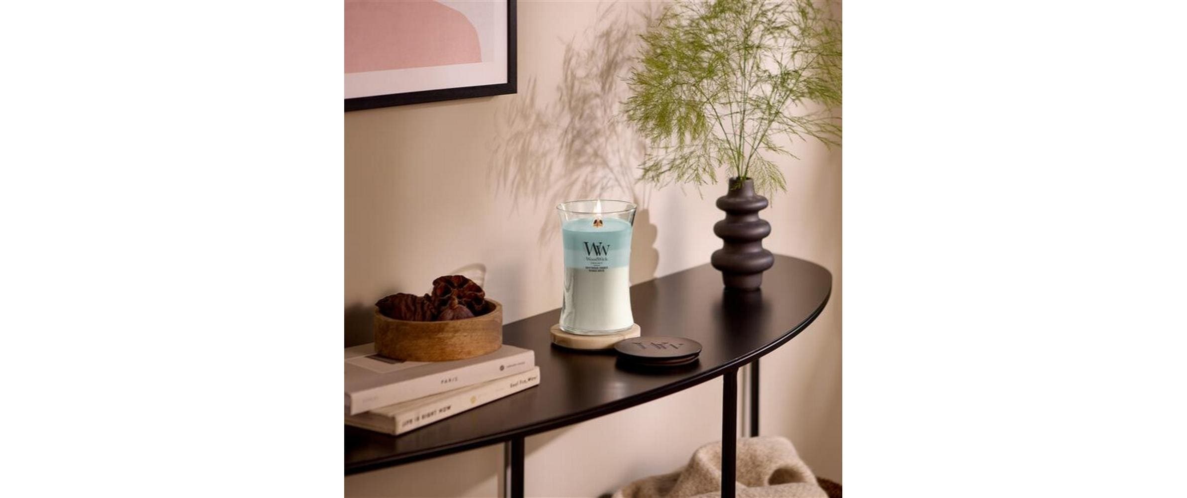 Woodwick Duftkerze "Driftwood Shores Trilogy Medium Jar"