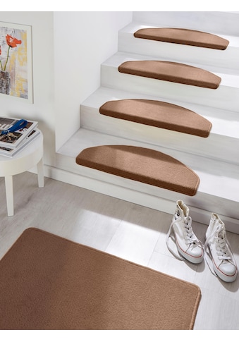 HANSE Home Stufenmatte »Fancy«, halbrund, 7 mm Höhe, Kurzflor Fussmatten, grosse... kaufen