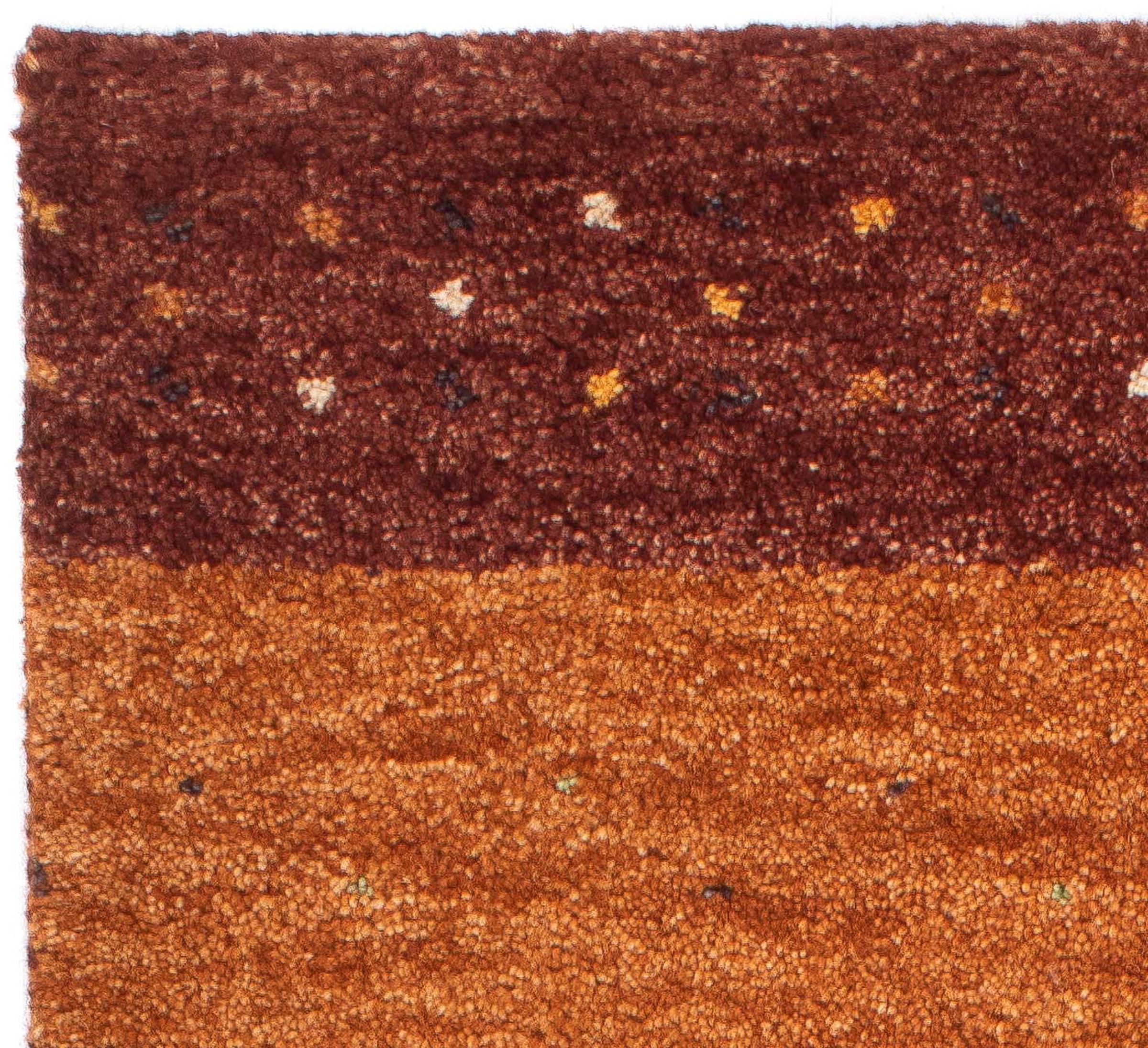 morgenland Wollteppich »Gabbeh - Indus - 110 x 60 cm - mehrfarbig«, rechteckig, Wohnzimmer, Handgeknüpft, Einzelstück mit Zertifikat
