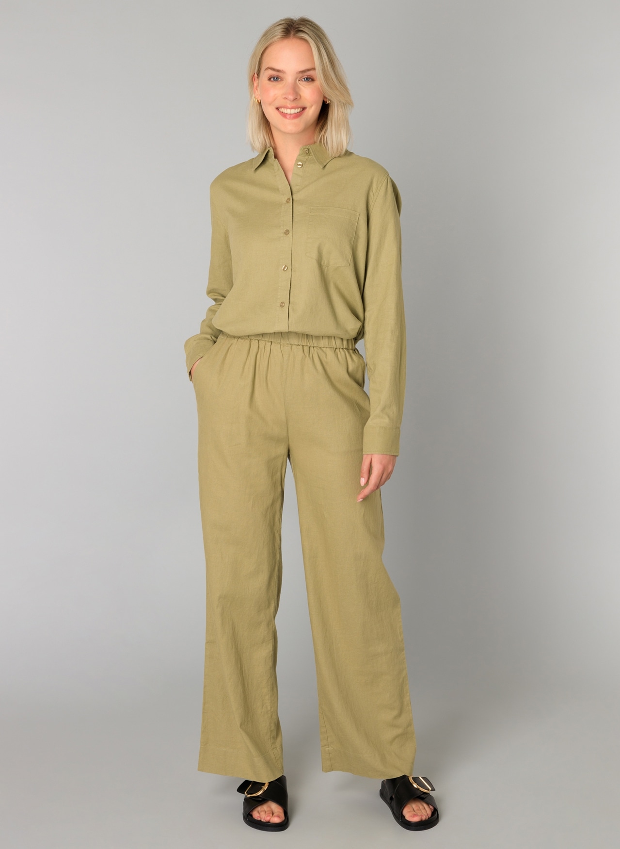 Base Level Leinenhose »Yul«
