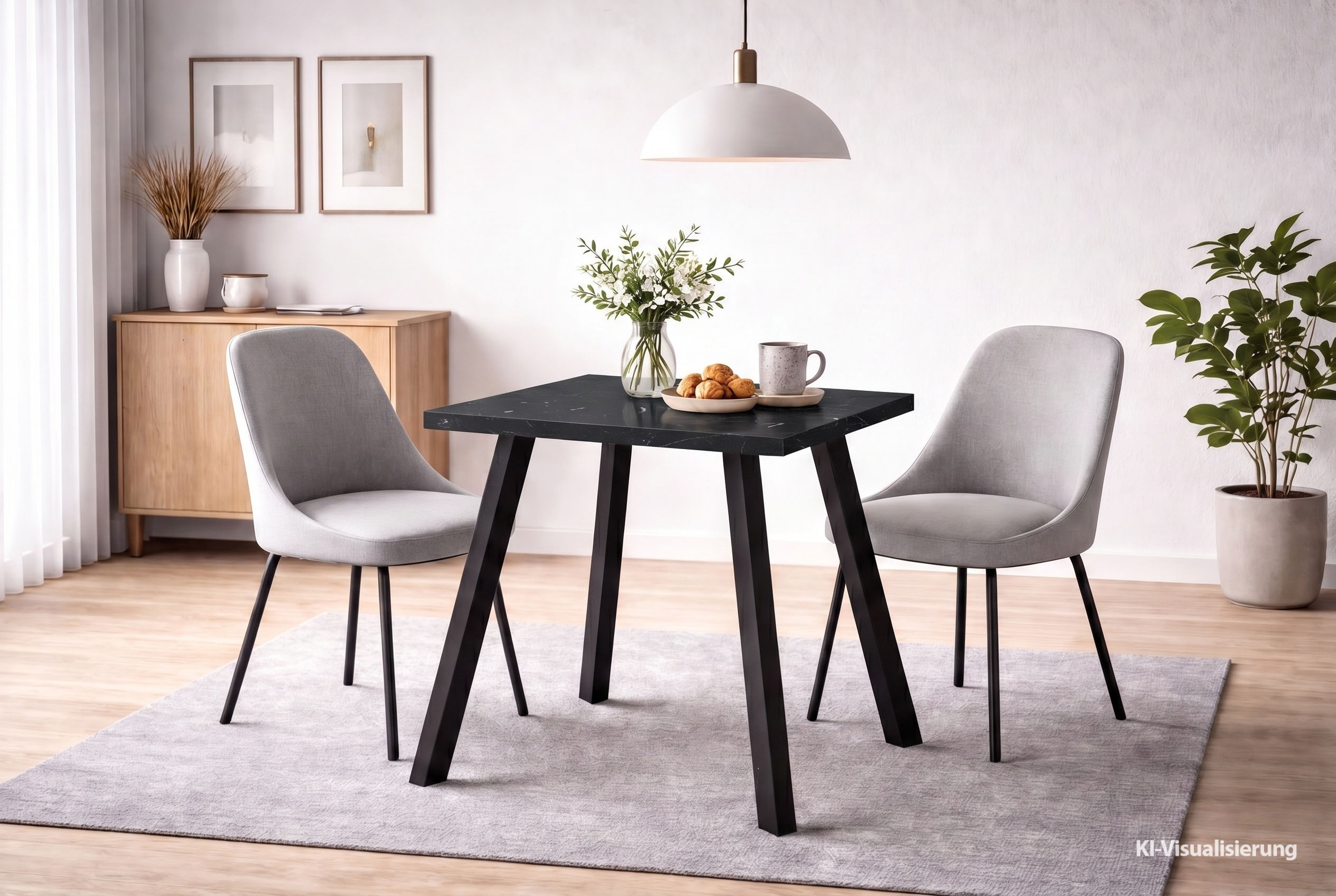 Mäusbacher Bistrotisch "Big Bistro Metall" Eckige Platte BHT 70x75x70 cm