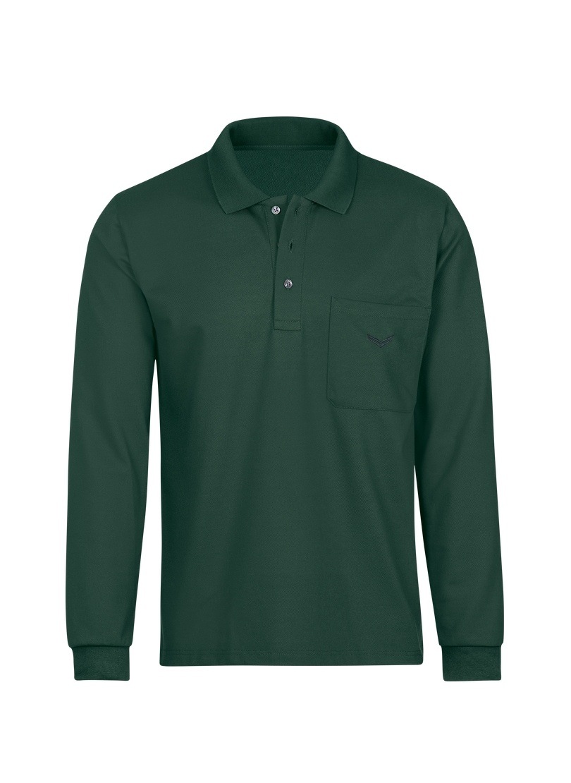 Trigema Poloshirt »TRIGEMA Langarm Poloshirt aus Baumwolle« 1 Stk.