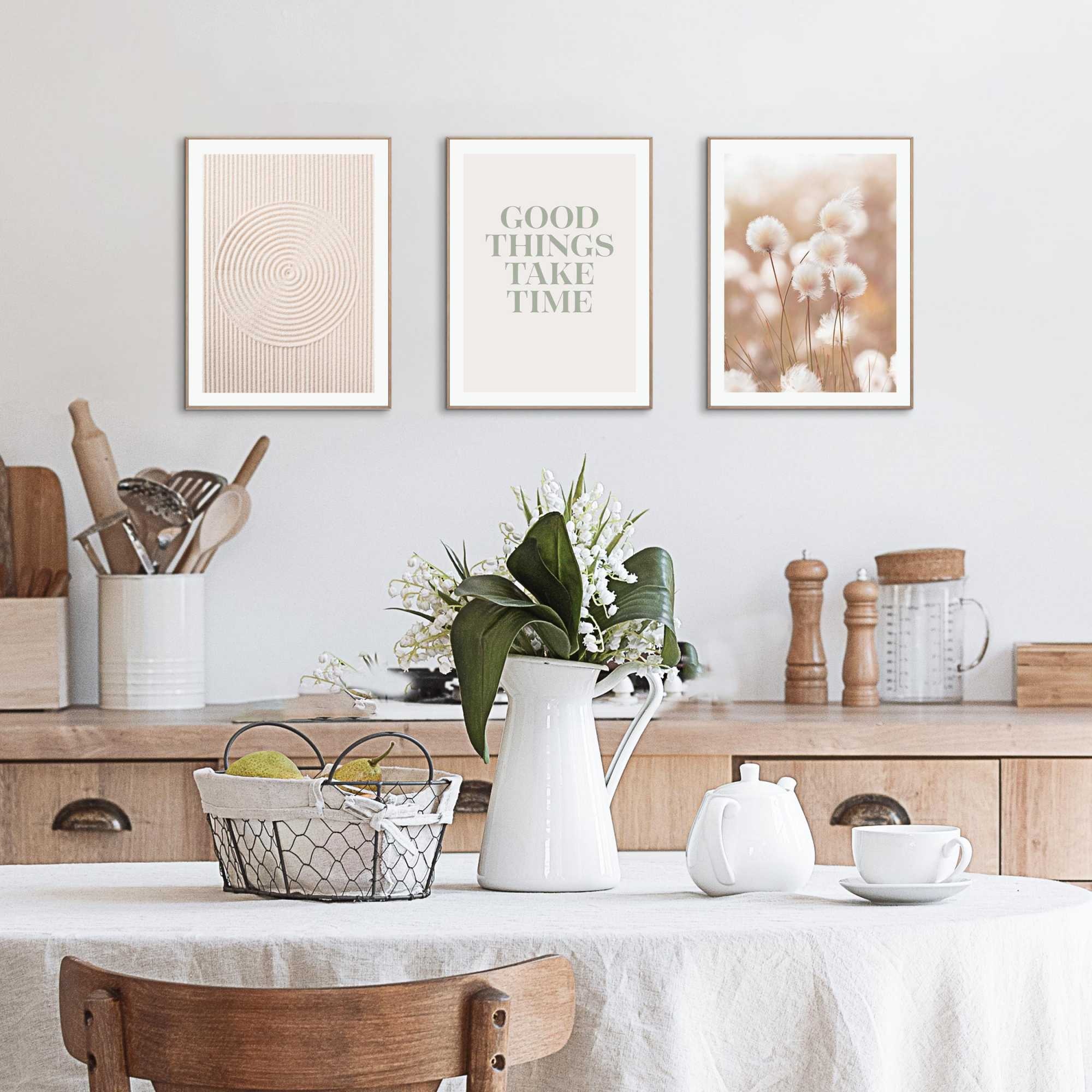 Reinders Poster "Nature" Schlafzimmer - Beige - MDF - Blumen und Pflanzen - 30x40 cm