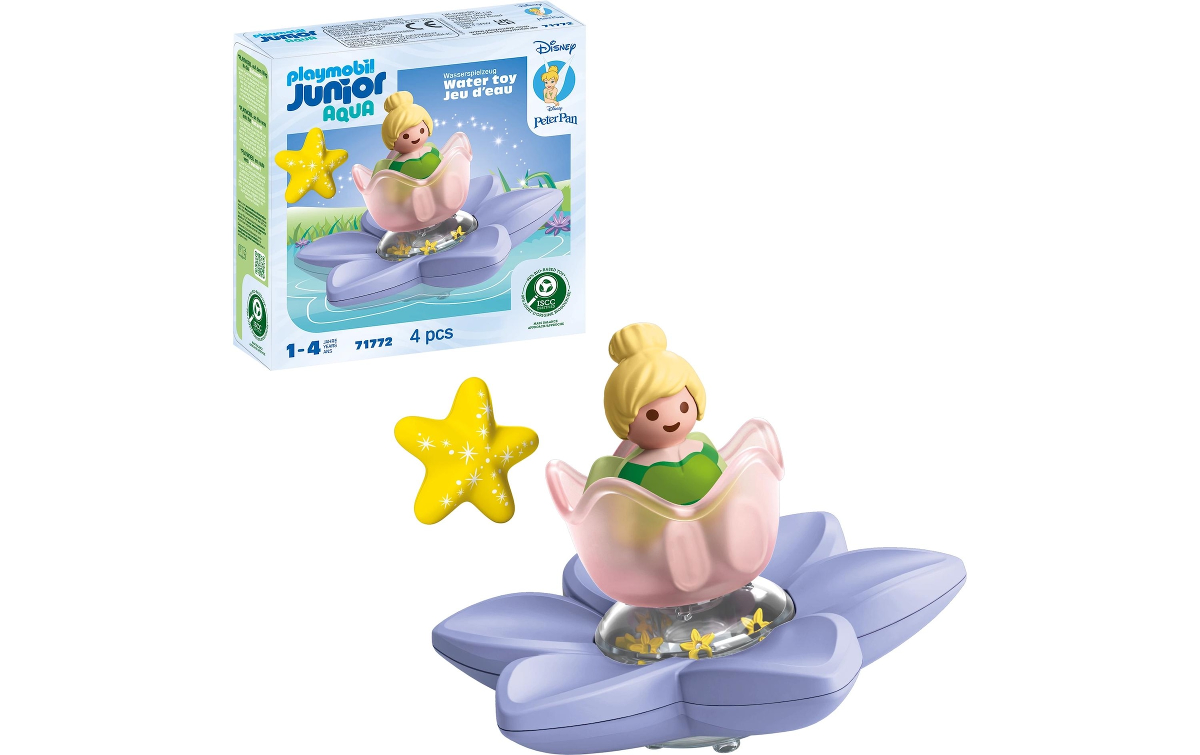 Playmobil® Spielbausteine »Junior Tinkerbells magische Feen-Schwimmblume 71772«, (4 St.)
