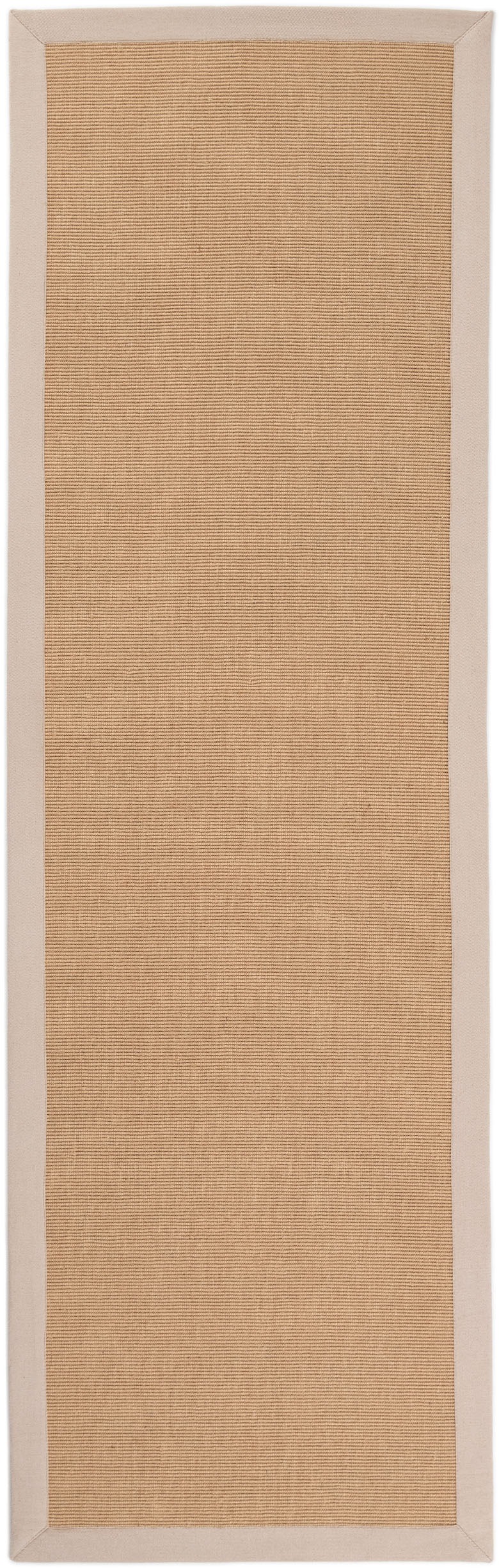 carpetfine Sisalteppich »Sisal,  auch als Läufer erhältlich«, rechteckig, 5 mm Höhe, mit farbiger Bordüre, Anti Rutsch Rückseite, viele Grössen, Wohnzimmer