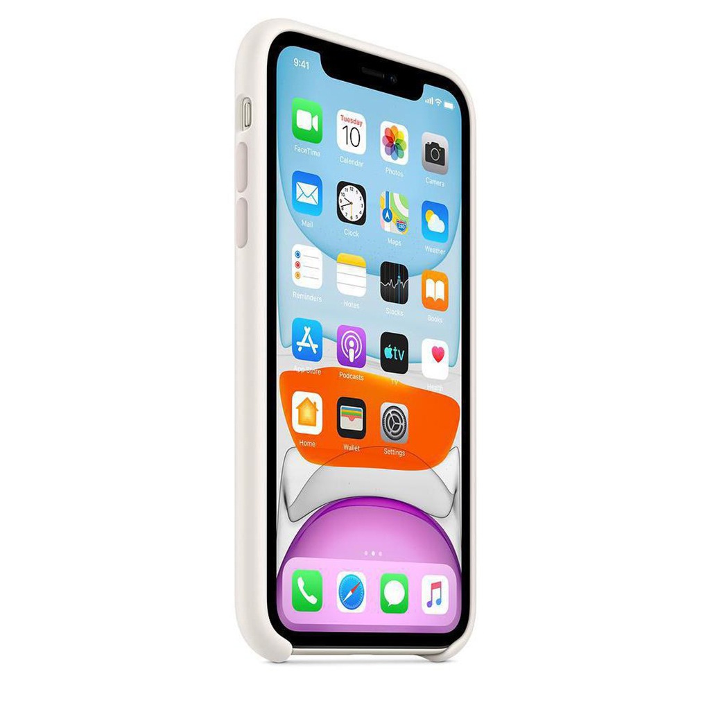 Apple Smartphone-Hülle »Apple iPhone 11 Silicone Case White«, iPhone 11, MWVX2ZM/A