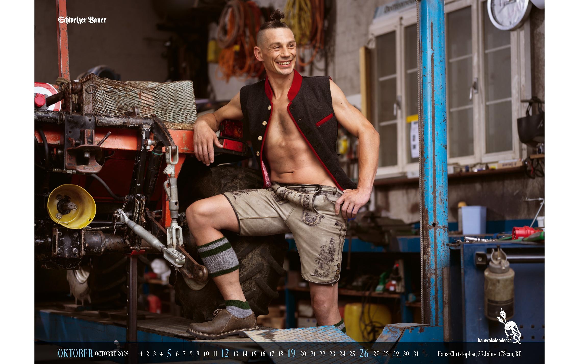 Wandkalender »Calendaria Bauern Boys 2025«