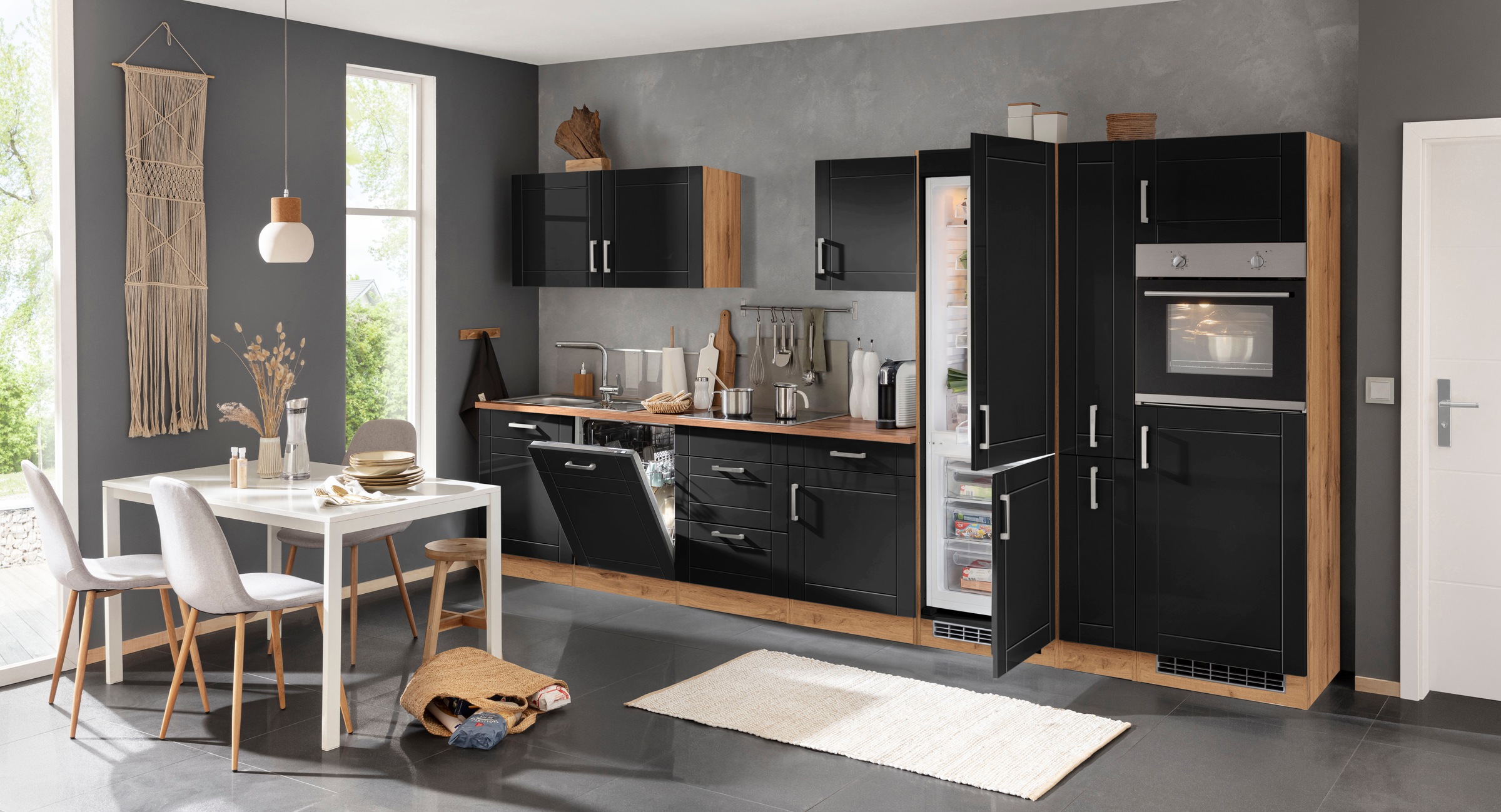 KOCHSTATION Küchenzeile "KS-Tinnum" ohne E-Geräte, Breite 390 cm