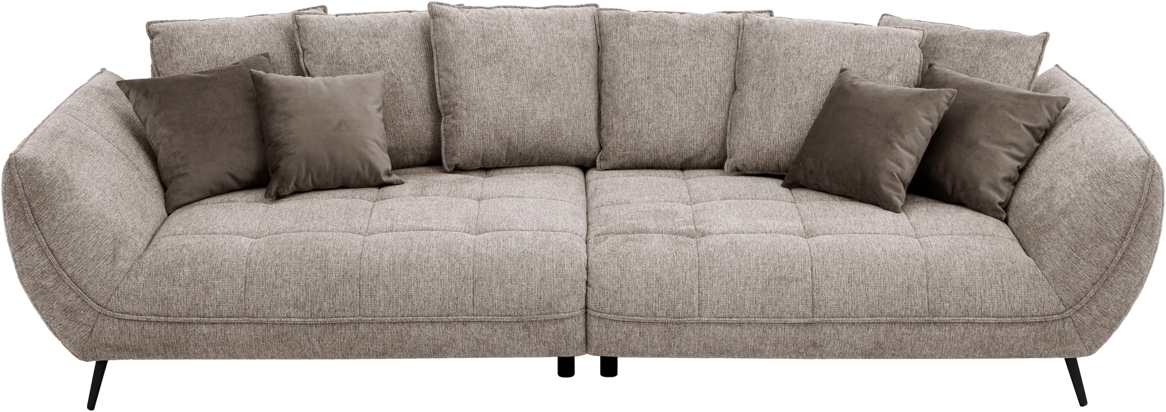 exxpo - sofa fashion Big-Sofa »Triton Mega Sofa,toller Sitzkomfort, Steppung im Sitz, Breite 311cm«, inkl.10-teiliges Kissenset,gemütliches Megasofa,viel Platz zum Relaxen