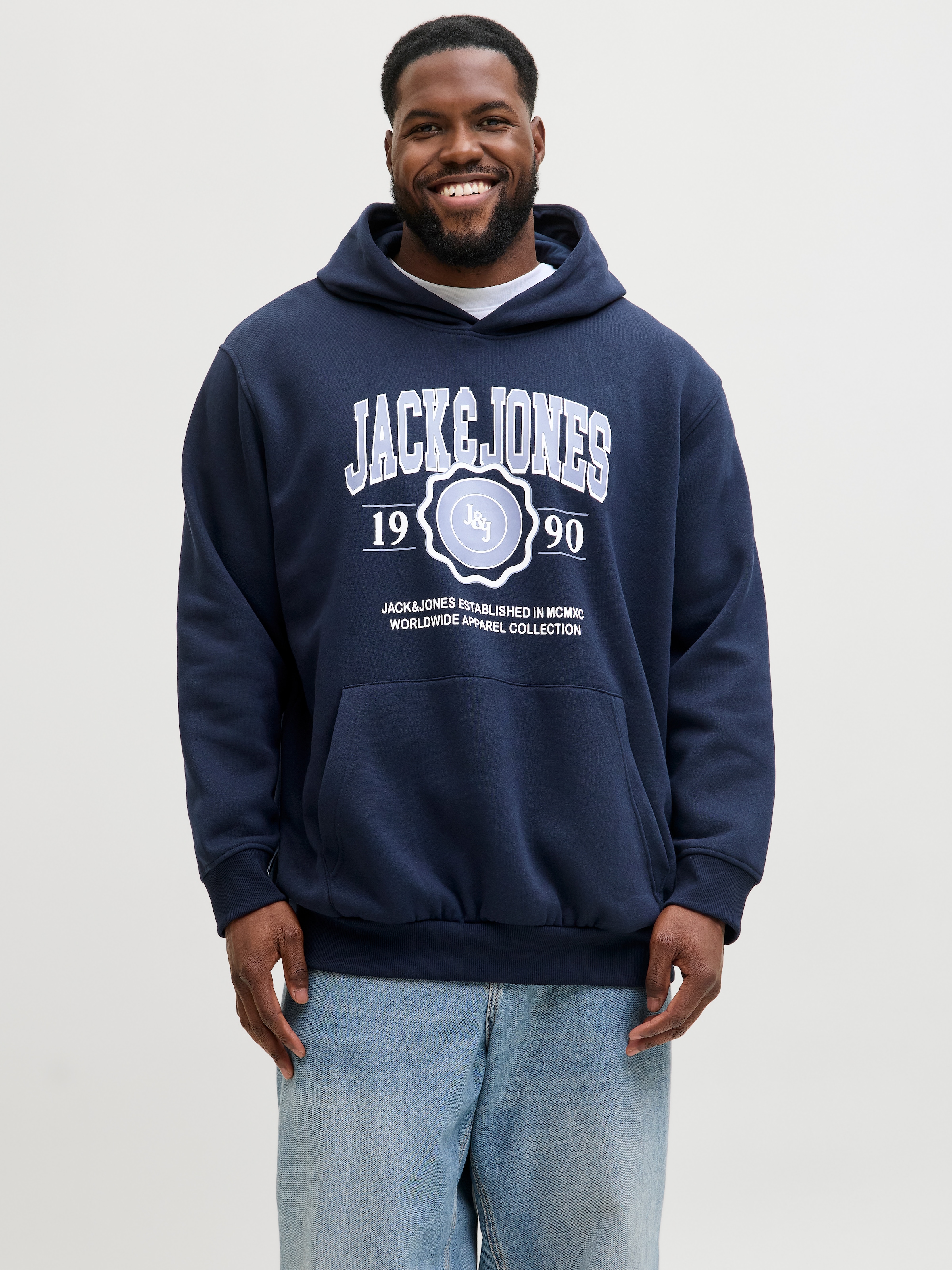 Jack & Jones PlusSize Kapuzensweatshirt »JJMAKO SWEAT HOOD PLS«