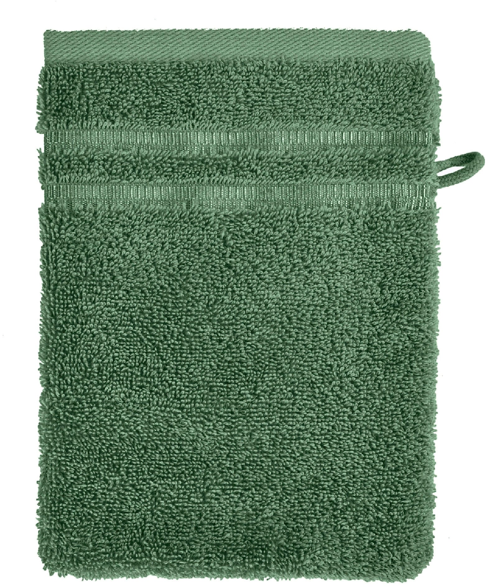 Schiesser Waschhandschuh »Milano im 5er Set«, (5 St., 5er Set Waschlappen 16 x 22 cm), mit Webbordüre