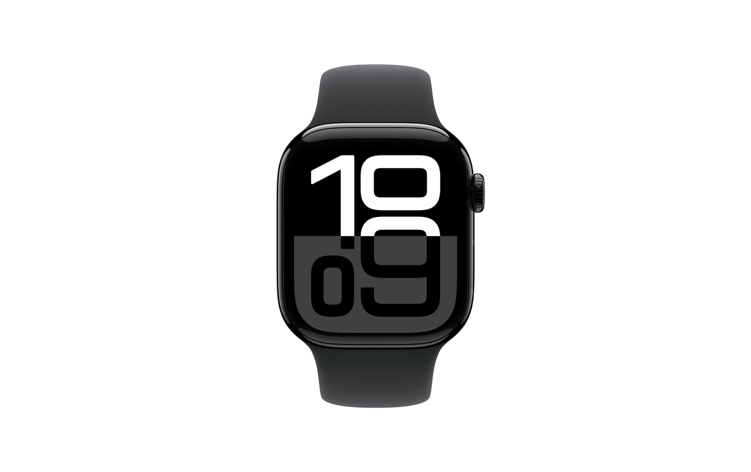 Apple Watch Series 10 Aluminium, 42 mm, GPS, Sport Band S/M, Diamantschwarz