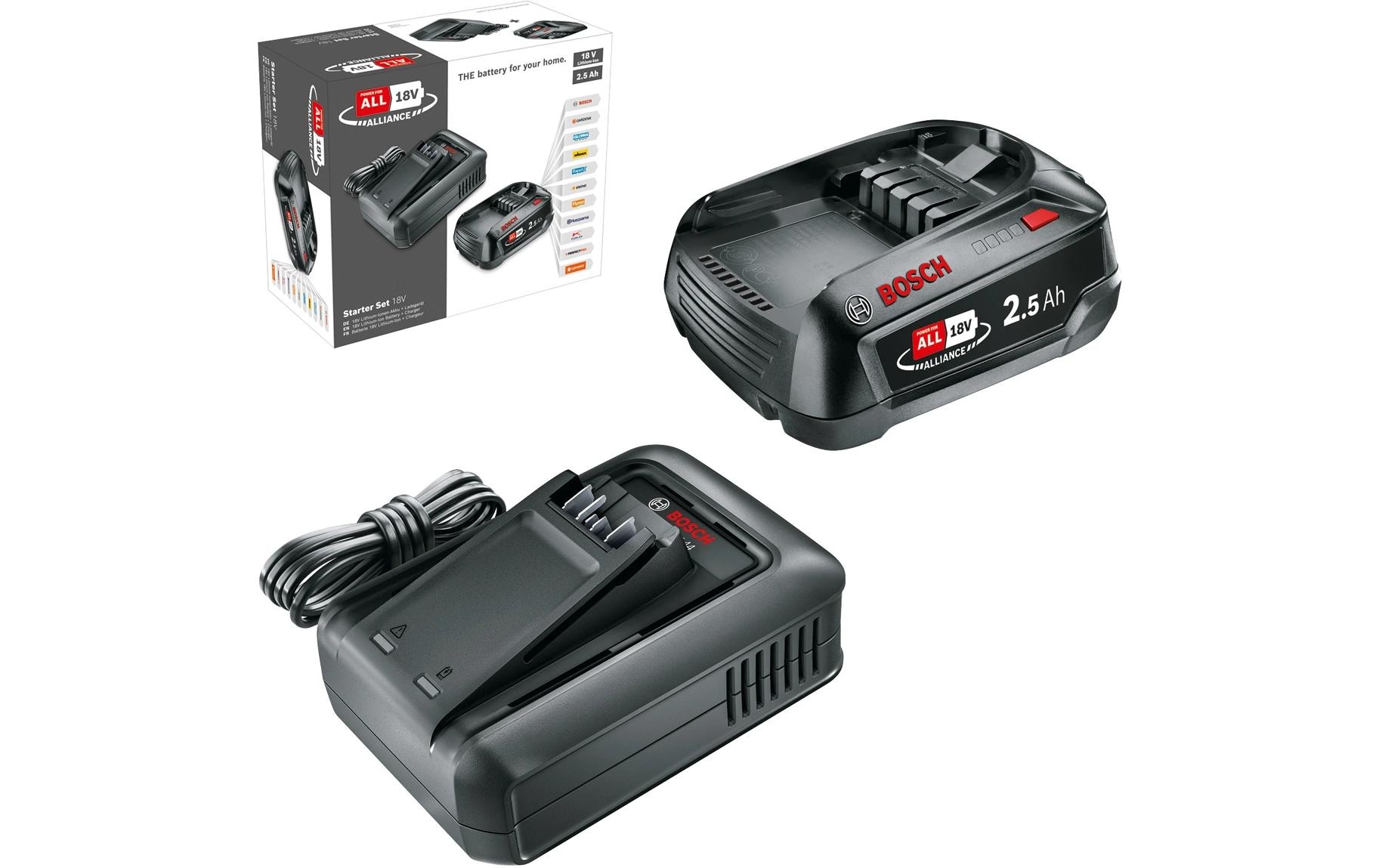 BOSCH Akku »Starterset 18 V, 1 x 2,5 Ah + AL 18 V-44«, 18,0 V