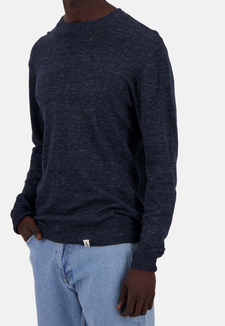 colours & sons Strickpullover »colours & sons Pullover Roundneck-Linen«