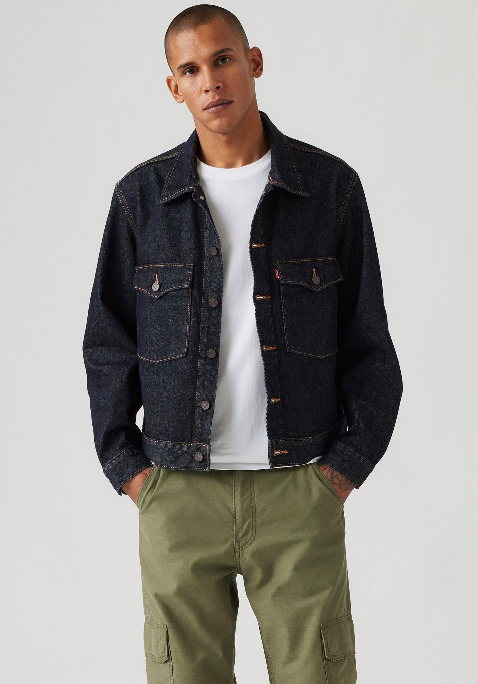 Levi's® Jeansjacke »EMBARCADERO STATION« mit kontrastfarbenen Steppnähten